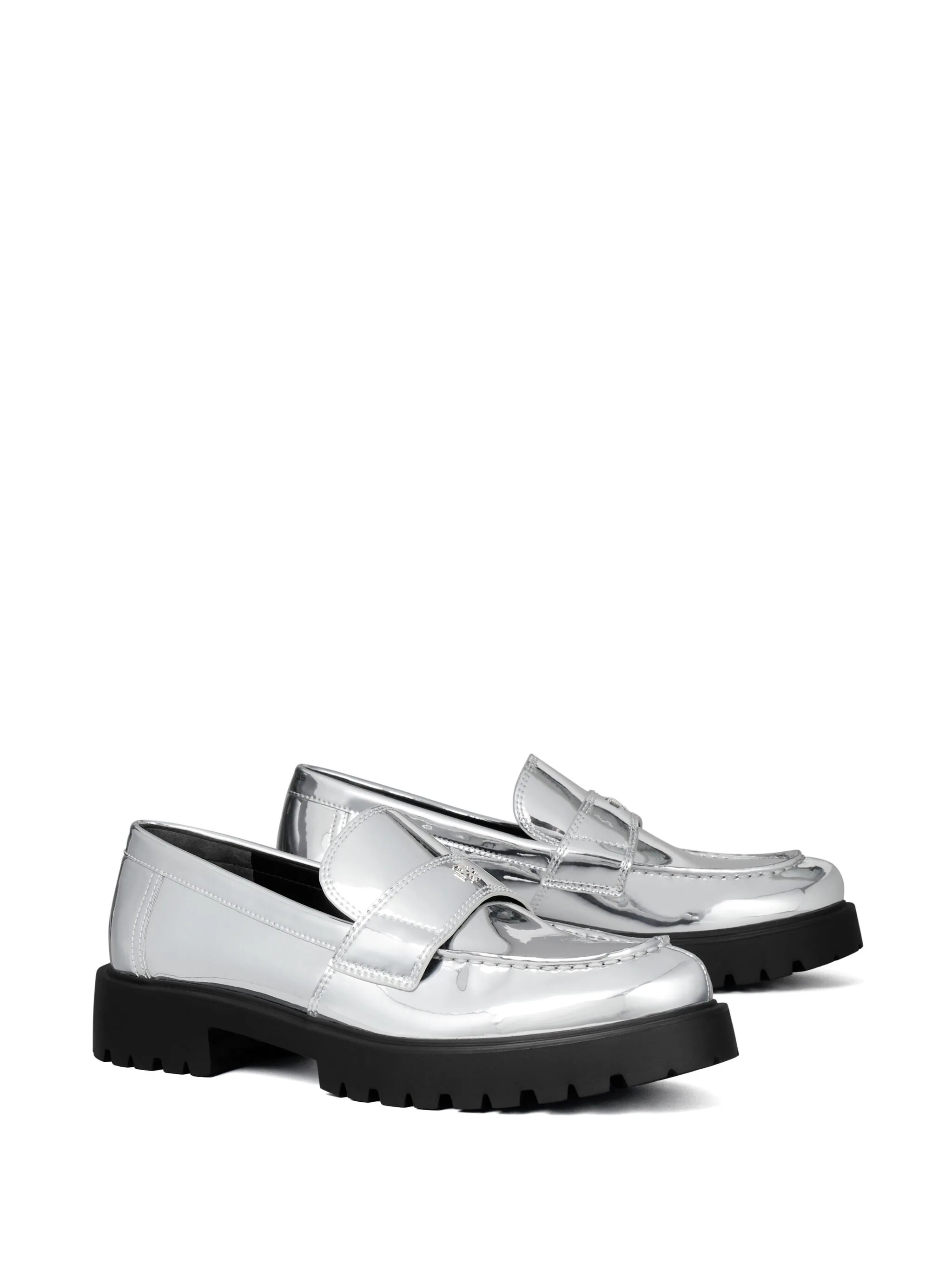 Tory Burch Flat shoes Silver 159319020 (TORY BURCH / ローファー ) | TORY BURCH (トリーバーチ)(1)