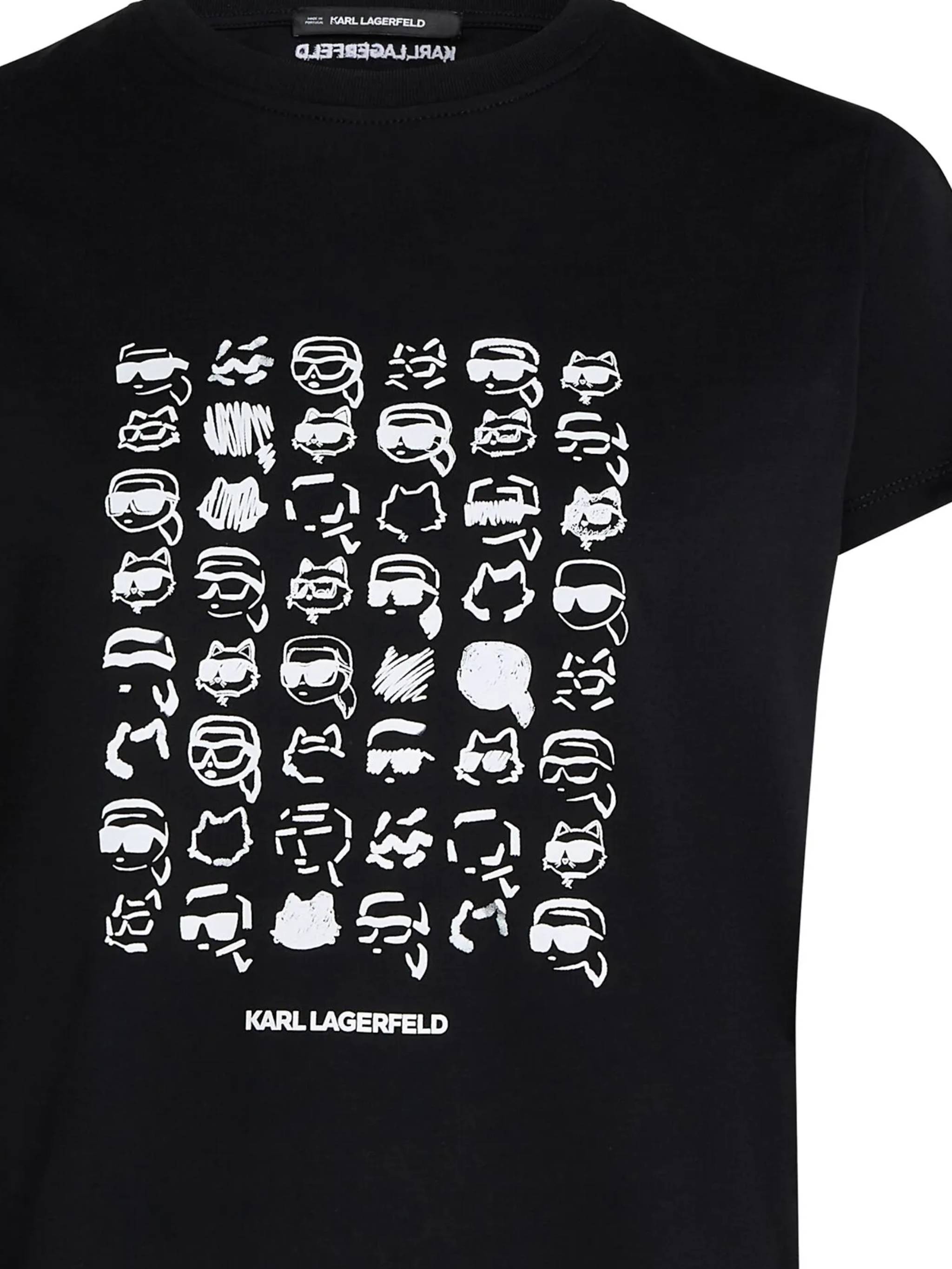 Karl Lagerfeld T-shirts and Polos Black A1W17124999 (KARL LAGERFELD / Tシャツ・カットソー ) | KARL LAGERFELD (カール・ラガーフェルド)(1)