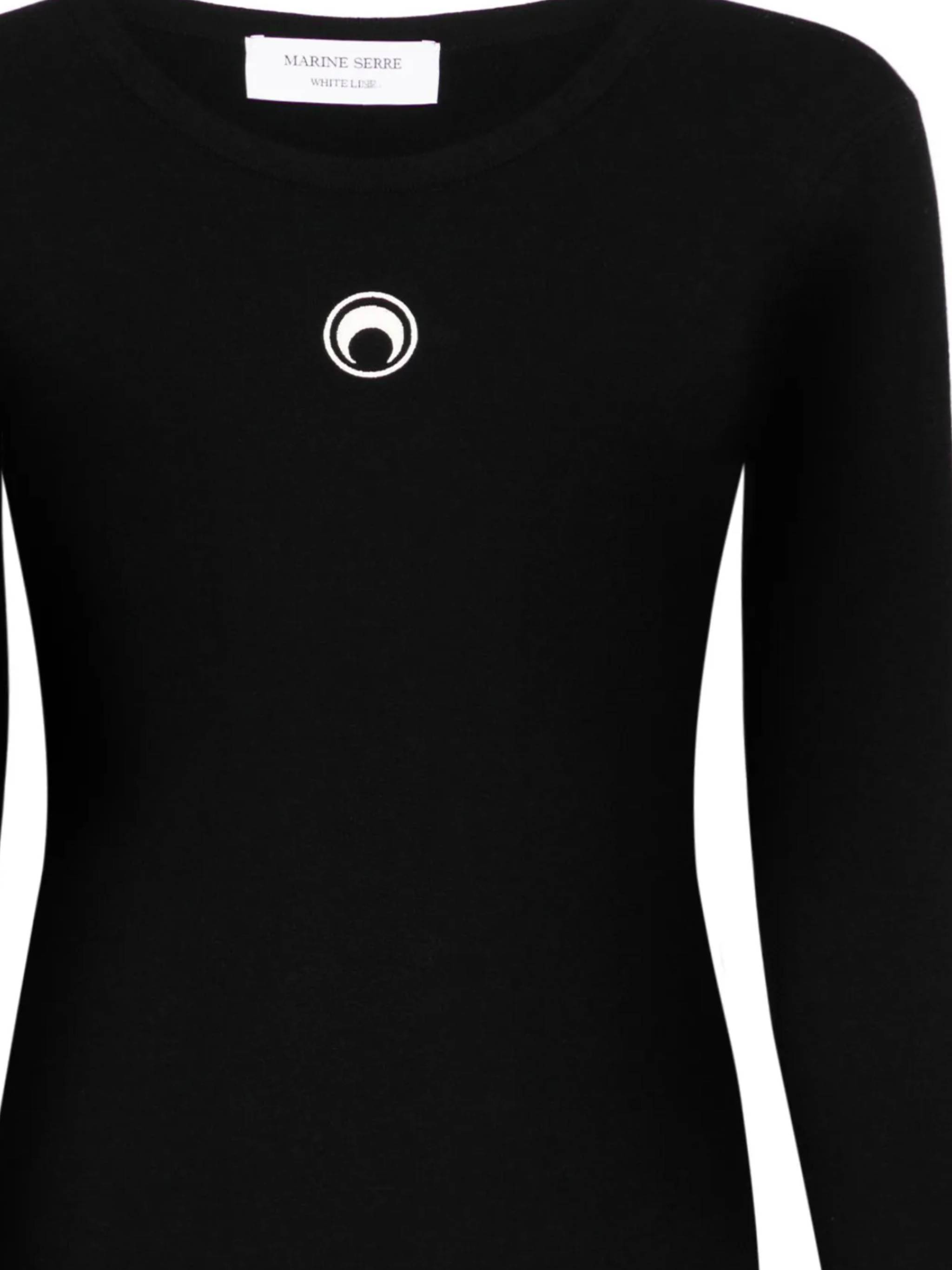 MARINE SERRE T-shirts and Polos Black WTK014ACKNI0511BK99 (MARINE SERRE / ニット・セーター・カーディガン ) | MARINE SERRE (マリーン セル)(1)