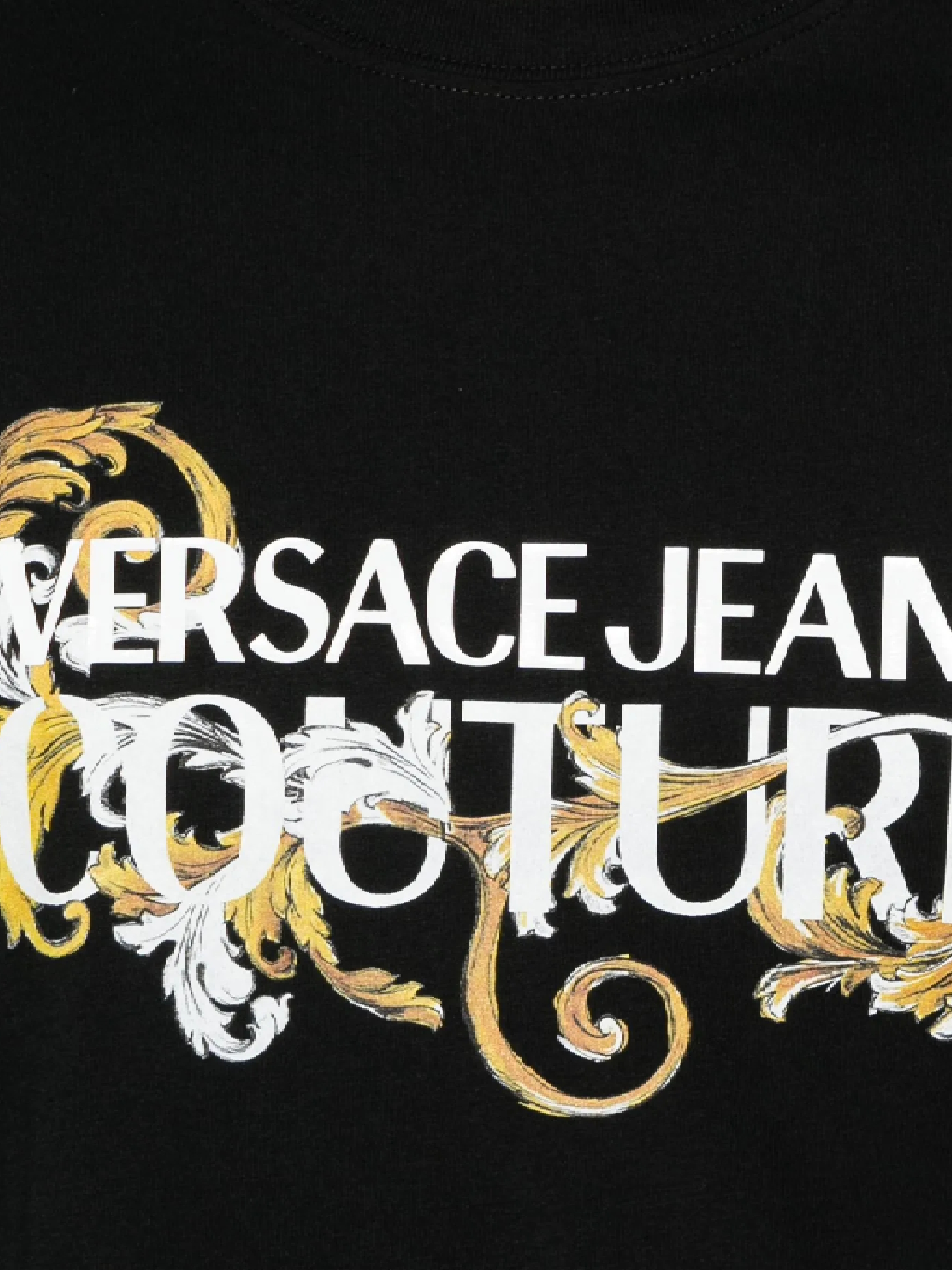 Versace Jeans T-shirts and Polos Black 78GAHC05CJ01CG89 (VERSACE JEANS COUTURE / Tシャツ・カットソー ) | VERSACE JEANS COUTURE (ヴェルサーチェ ジーンズ クチュール)(1)