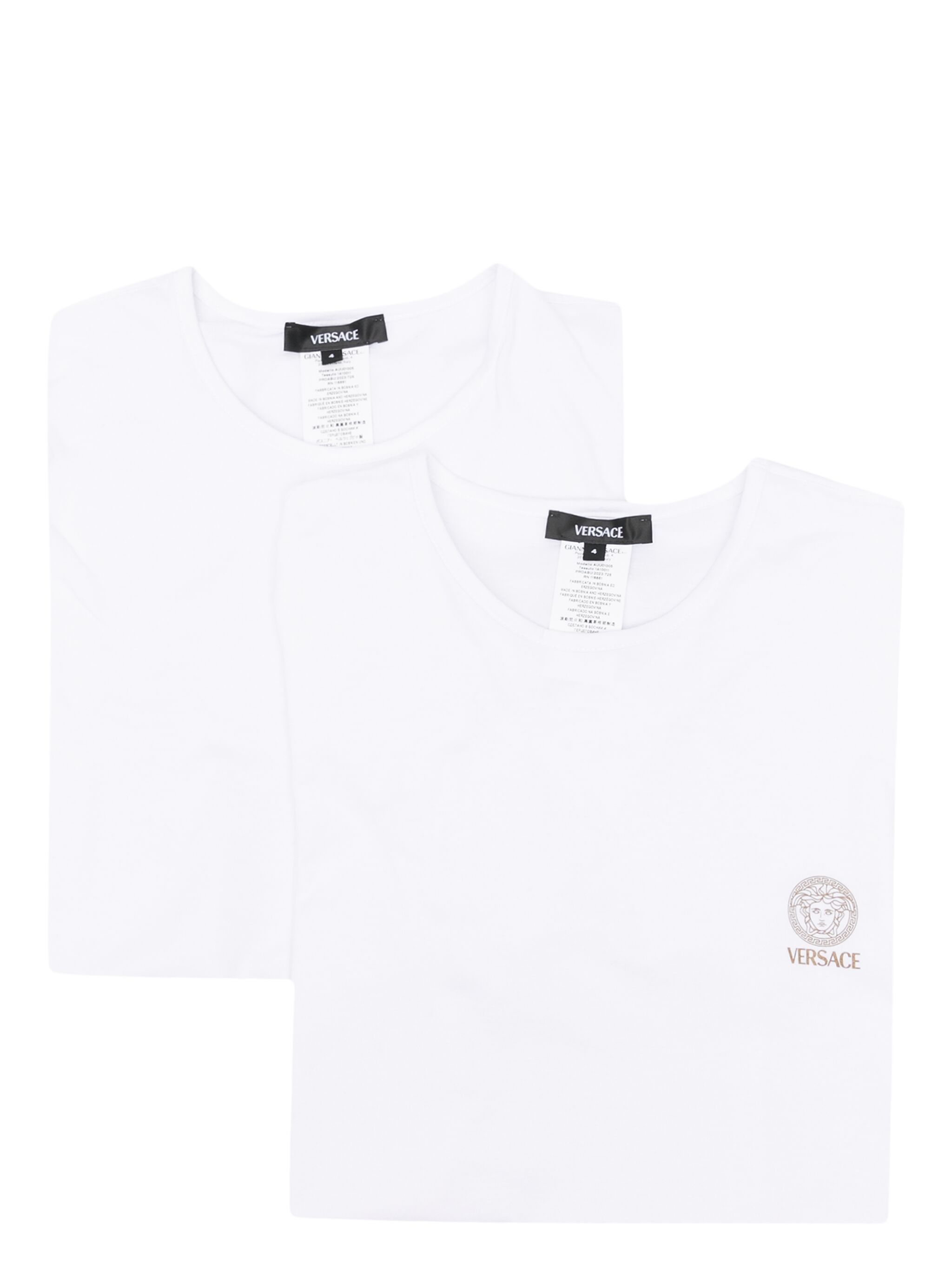Versace T-shirts and Polos Optical white AU101931A10011A1001 (VERSACE / Tシャツ・カットソー ) | VERSACE (ヴェルサーチェ)(1)