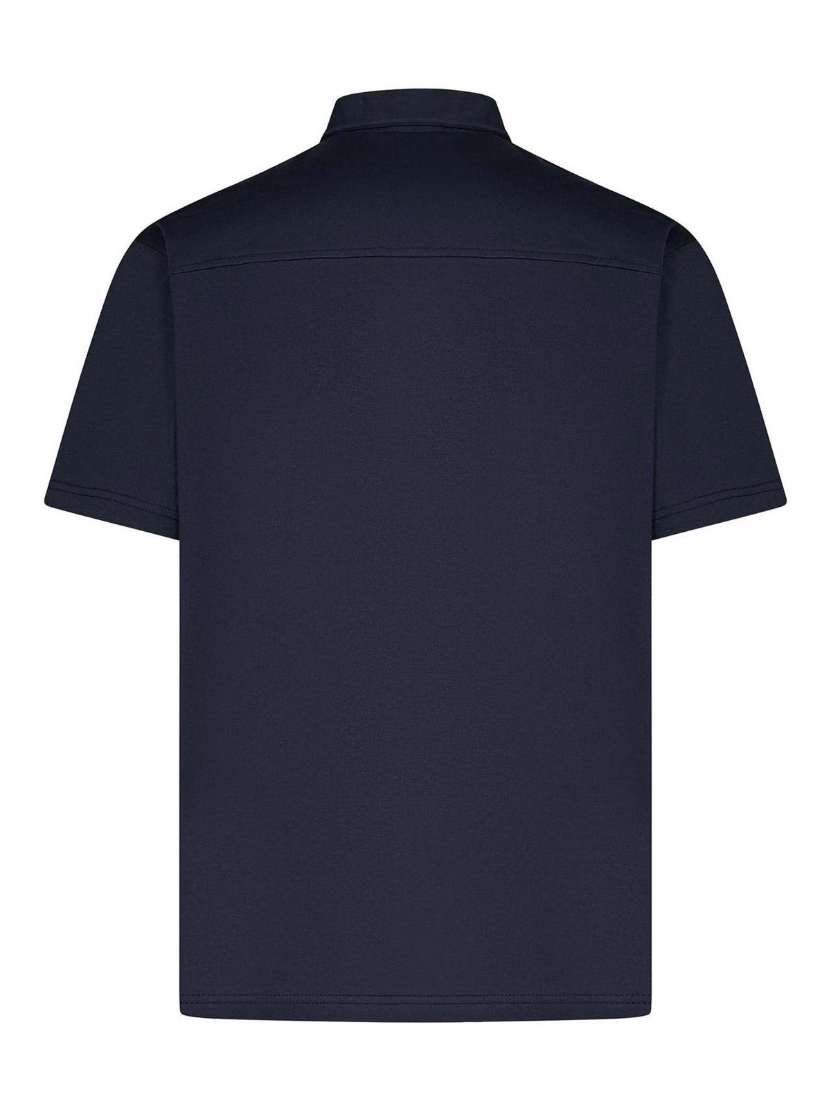 Dark Navy Cotton Jersey Polo Shirt L1TSS256550E044 (LOW BRAND / ポロシャツ ) | LOW BRAND (ロウ ブランド)(1)