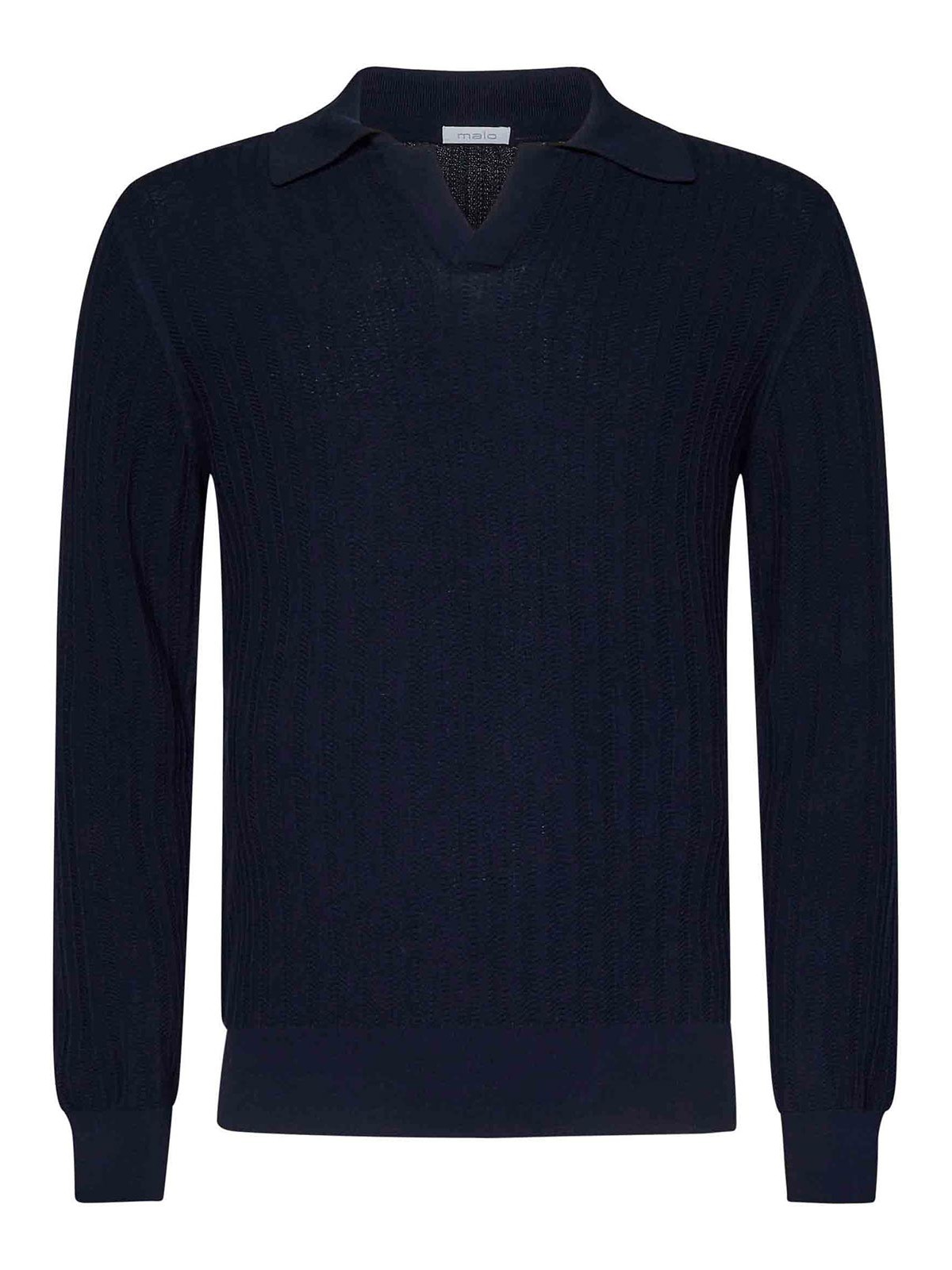 Stitch Semi-Crepe Mak Polo Shirt UXD140F3L38E11 (malo / ポロシャツ ) | malo (マーロ)