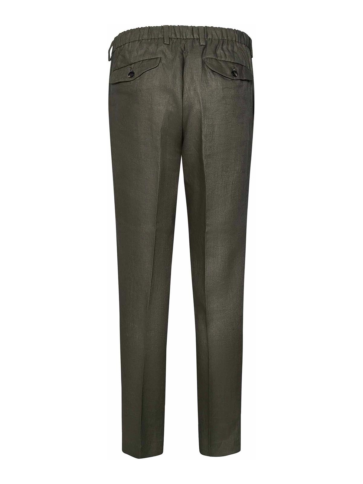 Denny Military Green Linen Trousers LUDEN3783S251020 (MICHAEL COAL / パンツ ) | MICHAEL COAL (マイケル コール)(1)