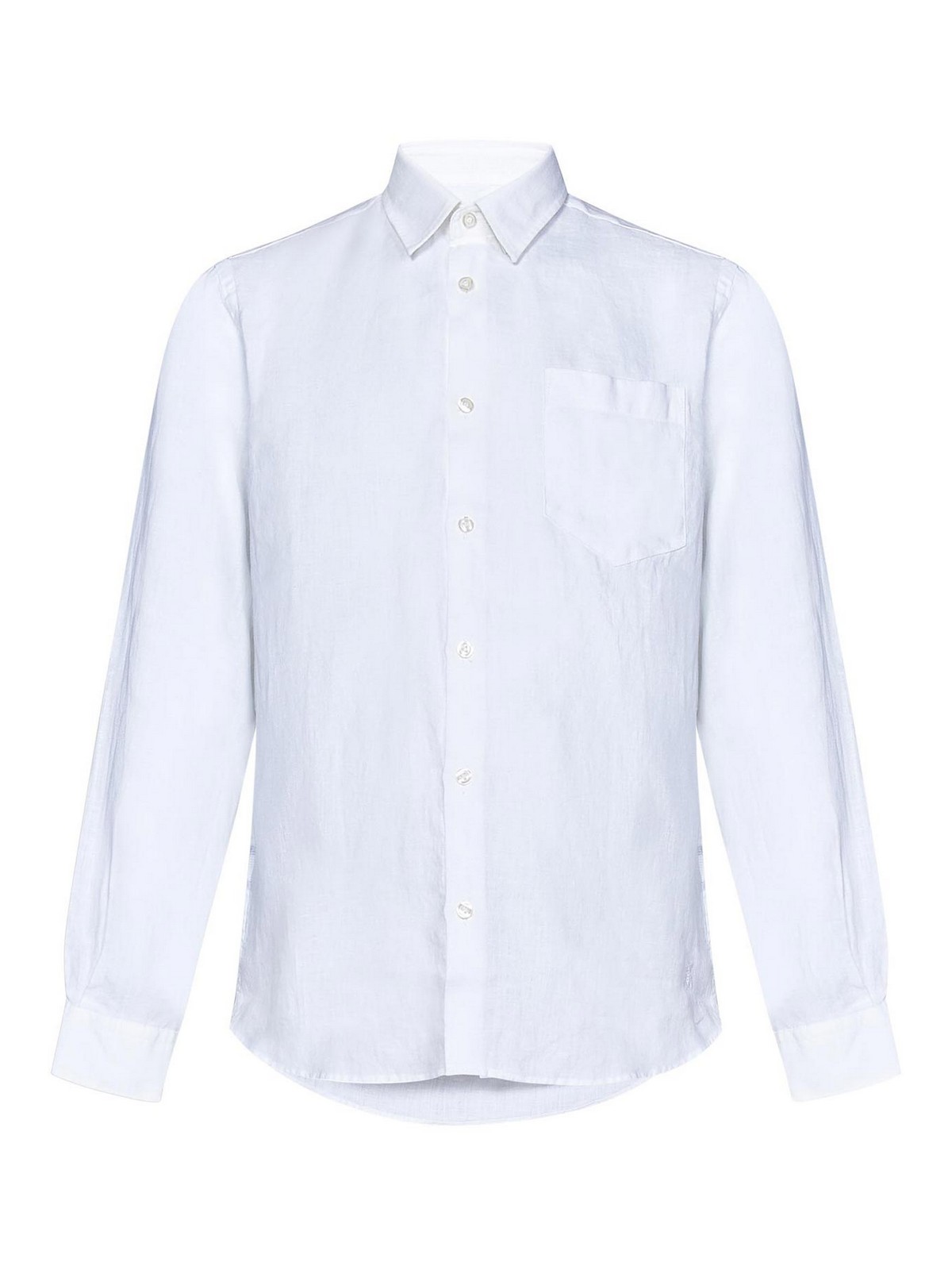 Caroubis White Linen Shirt CAROUBISU3U00N010 (VILEBREQUIN / シャツ・ブラウス ) | VILEBREQUIN (ヴィルブレクイン)