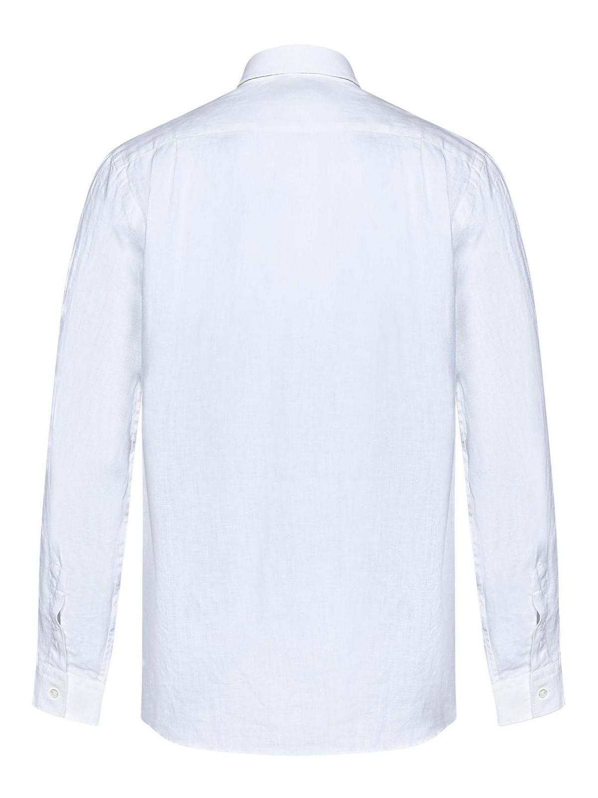 Caroubis White Linen Shirt CAROUBISU3U00N010 (VILEBREQUIN / シャツ・ブラウス ) | VILEBREQUIN (ヴィルブレクイン)(1)