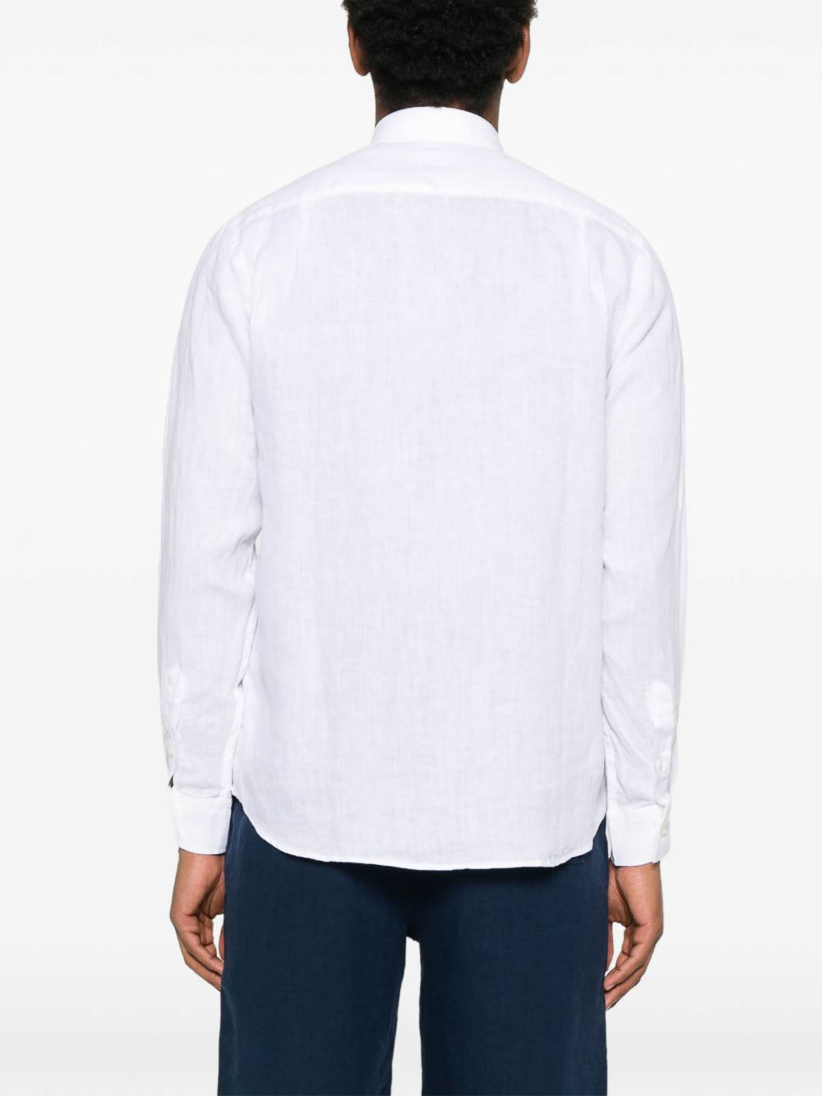 Caroubis White Linen Shirt CAROUBISU3U00N010 (VILEBREQUIN / シャツ・ブラウス ) | VILEBREQUIN (ヴィルブレクイン)(2)