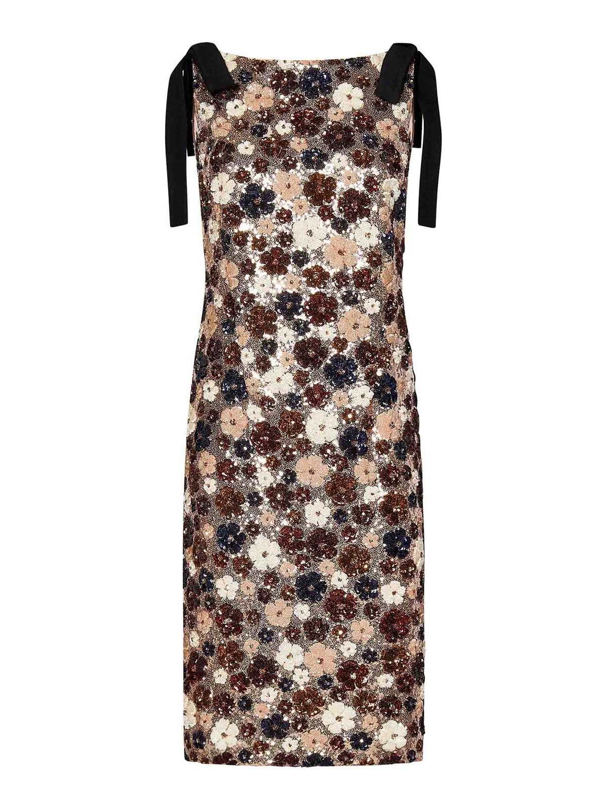 Silver Sequin Midi Dress H0125237M023 (N°21 / ワンピース・ドレス・オールインワン ) | N°21 (ヌメロ ヴェントゥーノ)