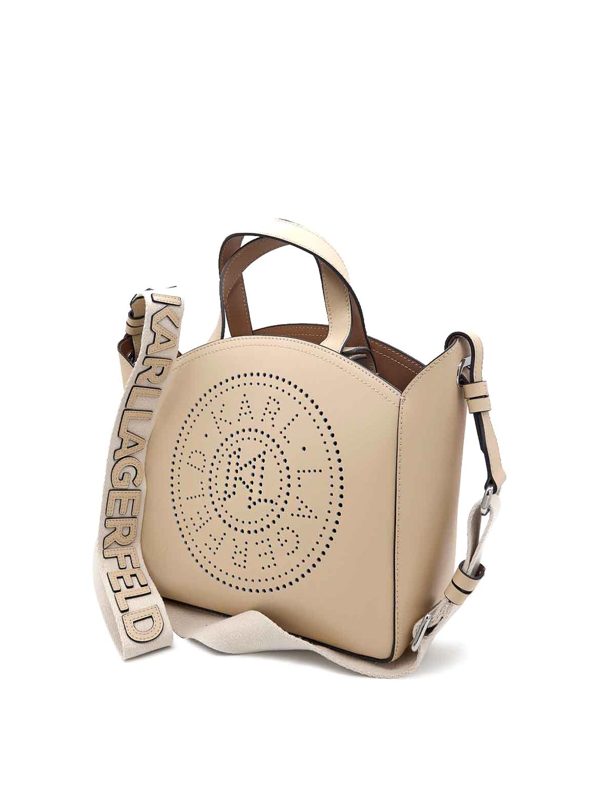K/Circle Small Tote Perforated A1W30058IKX (KARL LAGERFELD / ハンドバッグ・ショルダーバッグ ) | KARL LAGERFELD (カール・ラガーフェルド)