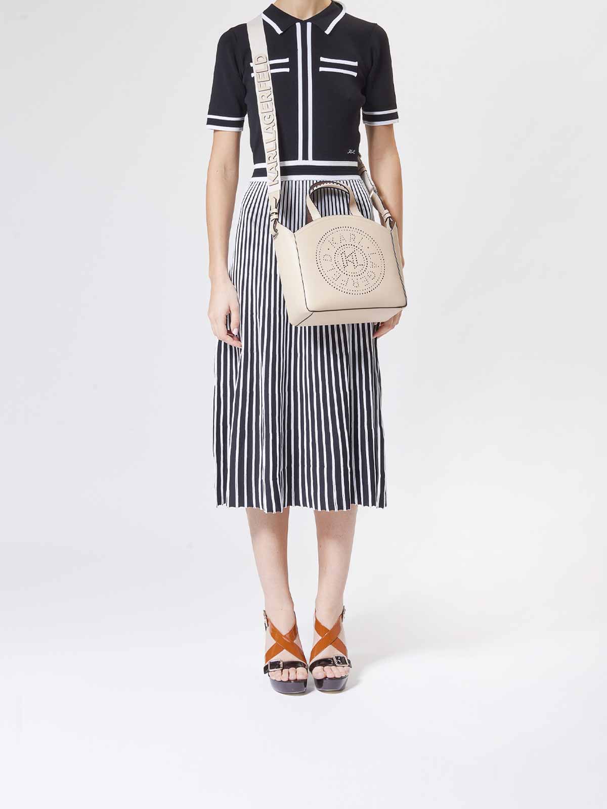 K/Circle Small Tote Perforated A1W30058IKX (KARL LAGERFELD / ハンドバッグ・ショルダーバッグ ) | KARL LAGERFELD (カール・ラガーフェルド)(2)