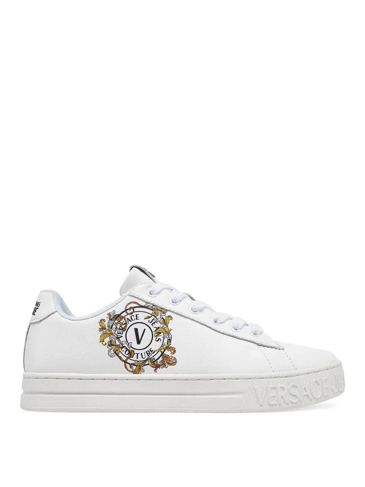 Court Baroque Emblem Sneakers 78VA3SK3ZPB08003 (VERSACE JEANS COUTURE / スニーカー ) | VERSACE JEANS COUTURE (ヴェルサーチェ ジーンズ クチュール)