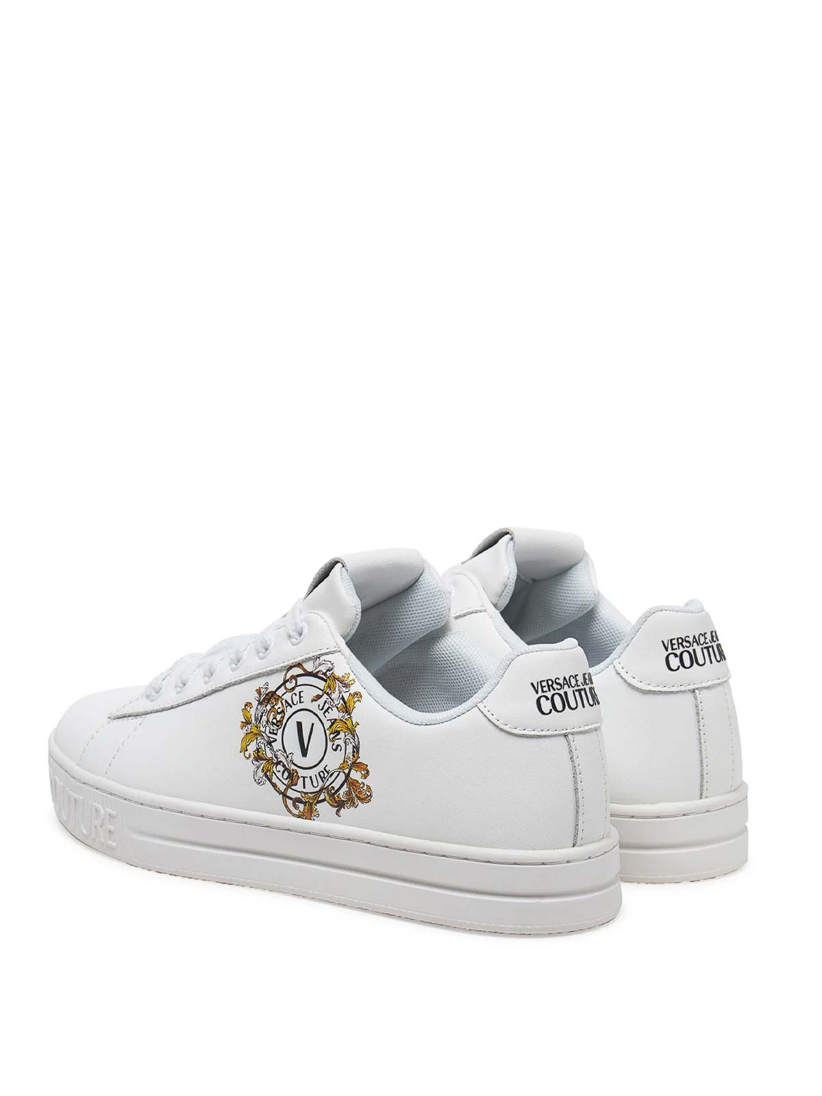 Court Baroque Emblem Sneakers 78VA3SK3ZPB08003 (VERSACE JEANS COUTURE / スニーカー ) | VERSACE JEANS COUTURE (ヴェルサーチェ ジーンズ クチュール)(2)