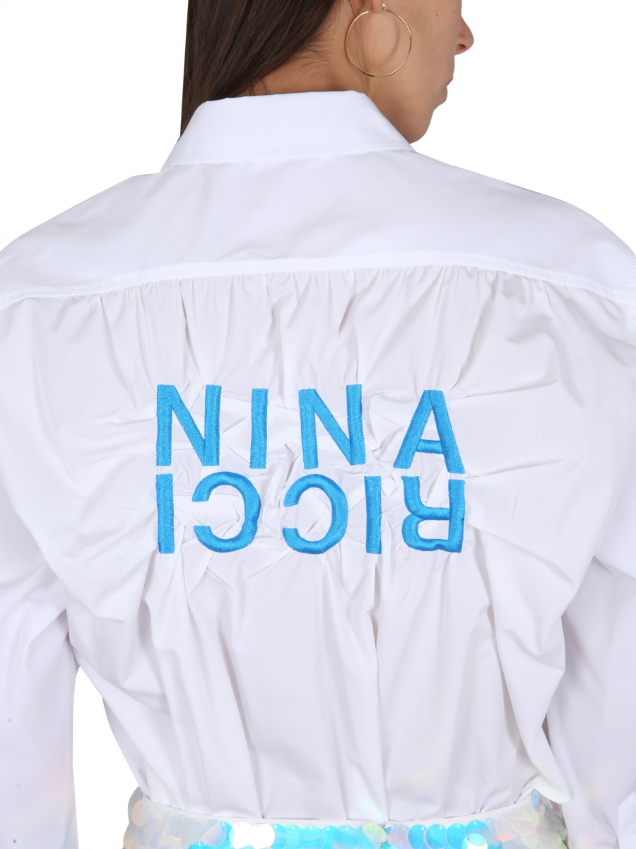 SHIRT WITH LOGO 99ICTO038PL0333M1106 (NINA RICCI / シャツ・ブラウス ) | NINA RICCI (ニナ リッチ)(3)