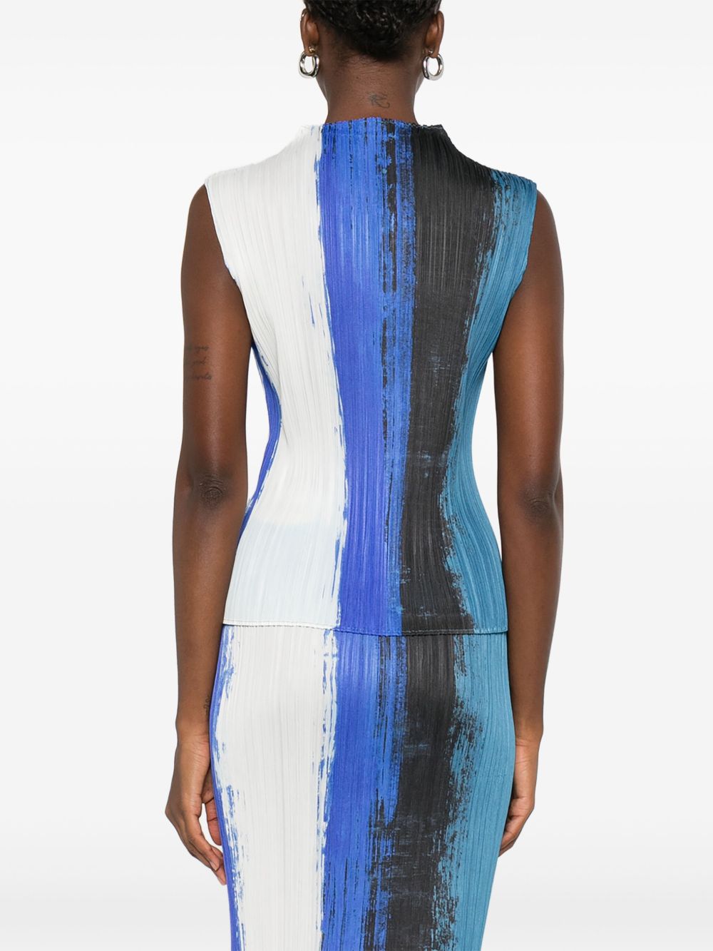 Pleats Please Top Blue PP58JK67172 (PLEATS PLEASE ISSEY MIYAKE / タンクトップ・キャミソール ) | PLEATS PLEASE ISSEY MIYAKE (プリーツ プリーズ イッセイ ミヤケ)(3)