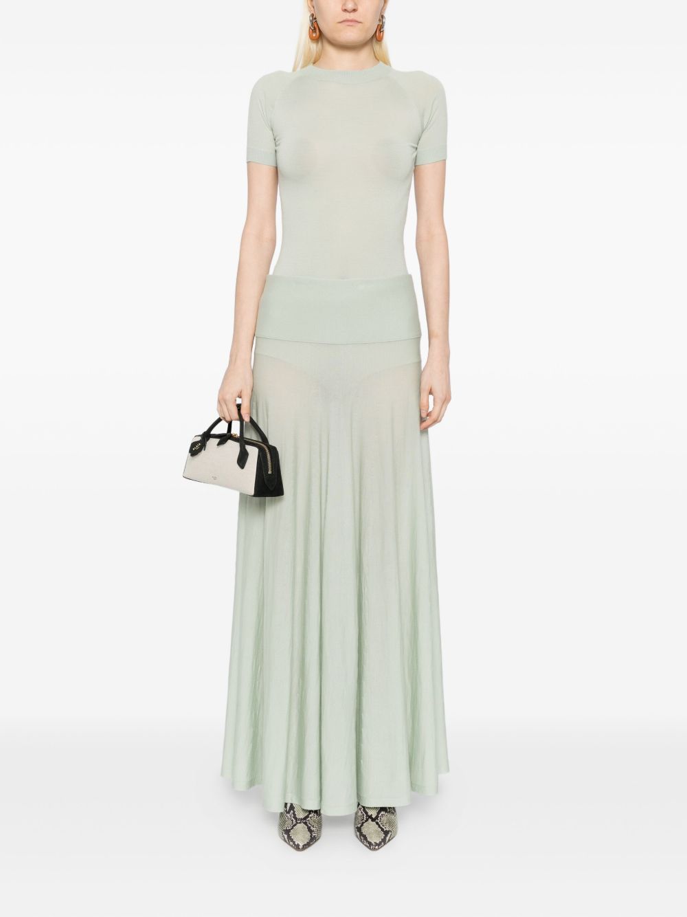 Alaia Skirts Green AA9J2245M9226605 (ALAIA / スカート ) | ALAIA (アライア)(4)