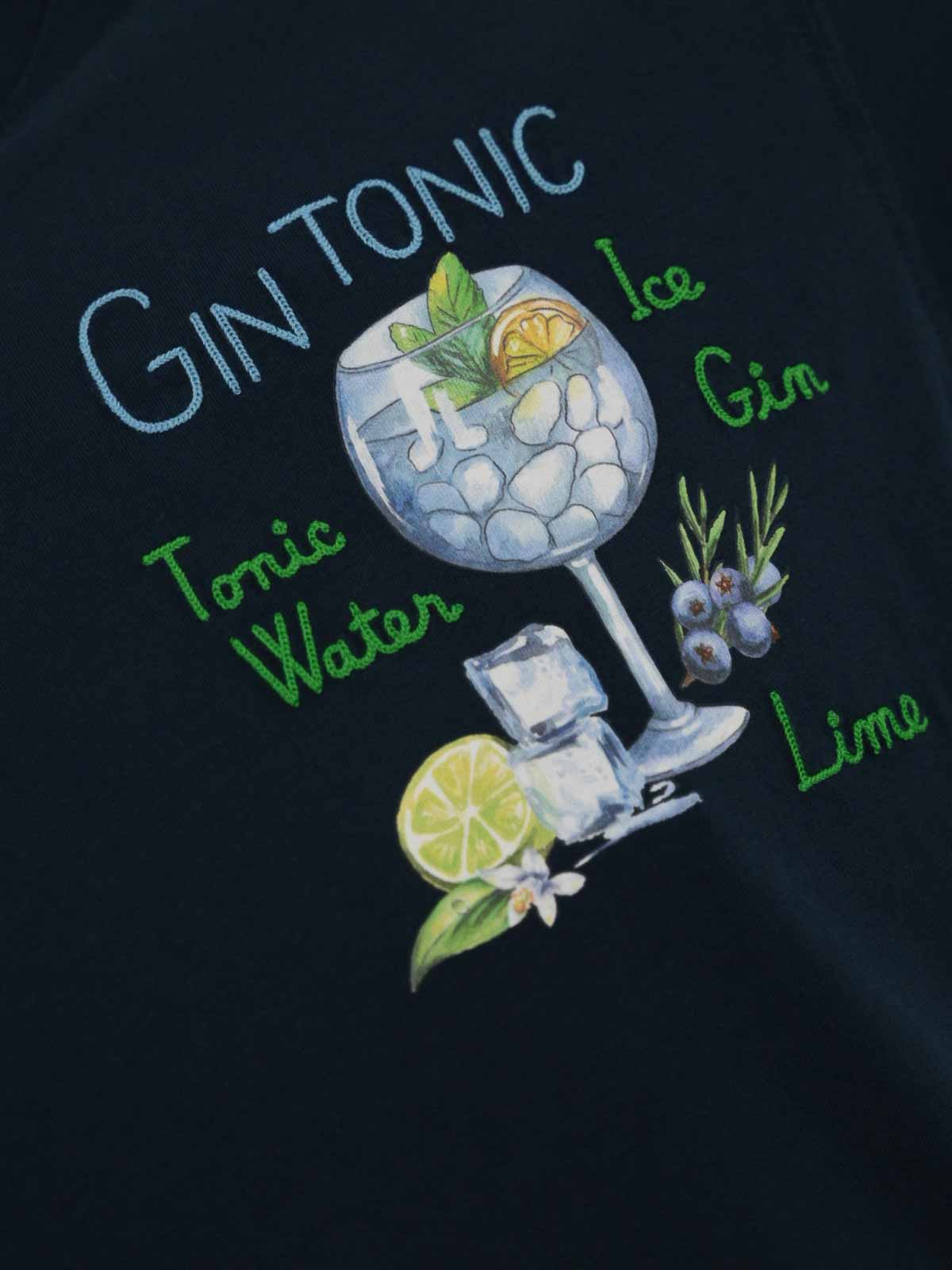 Gin Tonic Print And Embroidery T-Shirt TSHIRTMAN04971HGINGLASS61EMB (MC2 SAINT BARTH / Tシャツ・カットソー ) | MC2 SAINT BARTH (エムシーツーセイントバース)(2)