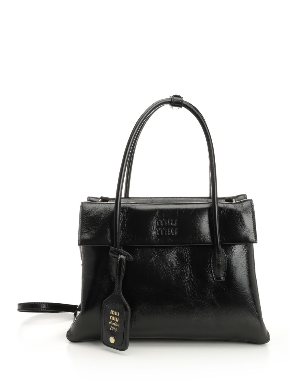 VITELO SHINE HAND BAG 5BA302VOWOUS0F0002 (MIU MIU / ハンドバッグ・ショルダーバッグ ) | MIU MIU (ミュウミュウ)