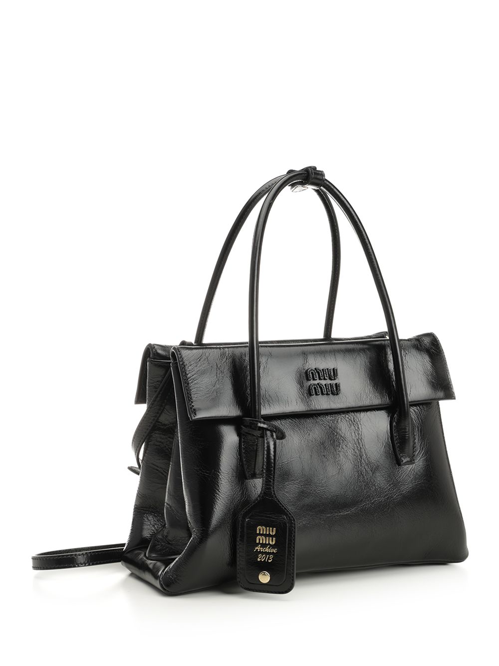 VITELO SHINE HAND BAG 5BA302VOWOUS0F0002 (MIU MIU / ハンドバッグ・ショルダーバッグ ) | MIU MIU (ミュウミュウ)(1)