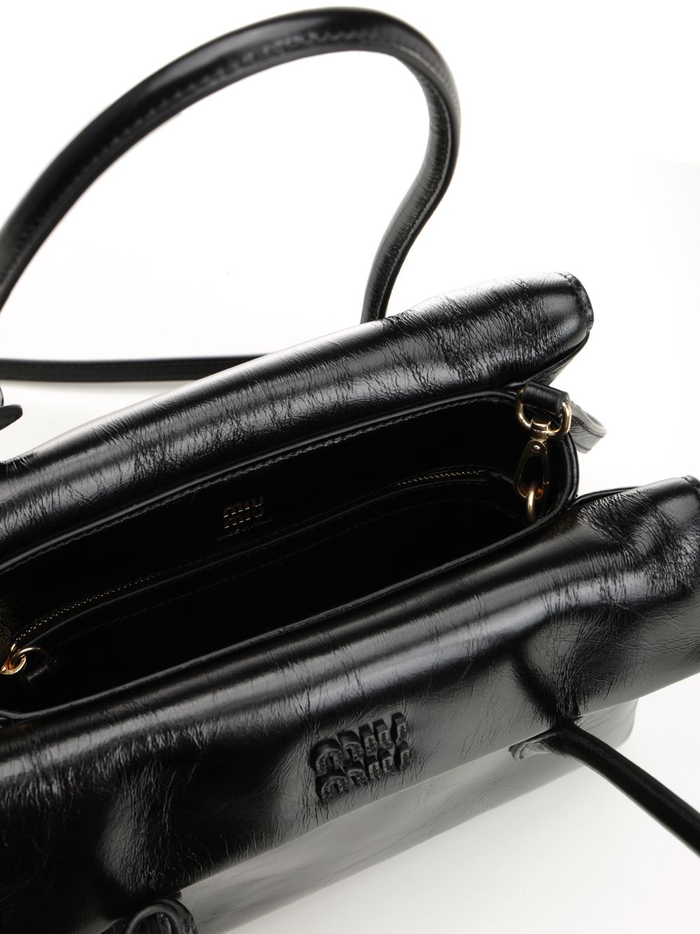 VITELO SHINE HAND BAG 5BA302VOWOUS0F0002 (MIU MIU / ハンドバッグ・ショルダーバッグ ) | MIU MIU (ミュウミュウ)(3)