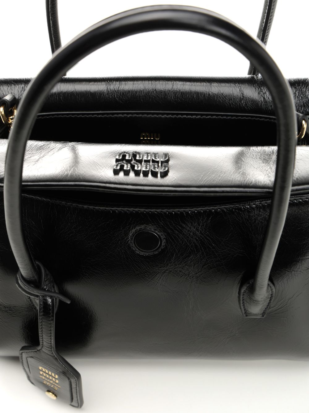 VITELO SHINE HAND BAG 5BA302VOWOUS0F0002 (MIU MIU / ハンドバッグ・ショルダーバッグ ) | MIU MIU (ミュウミュウ)(4)