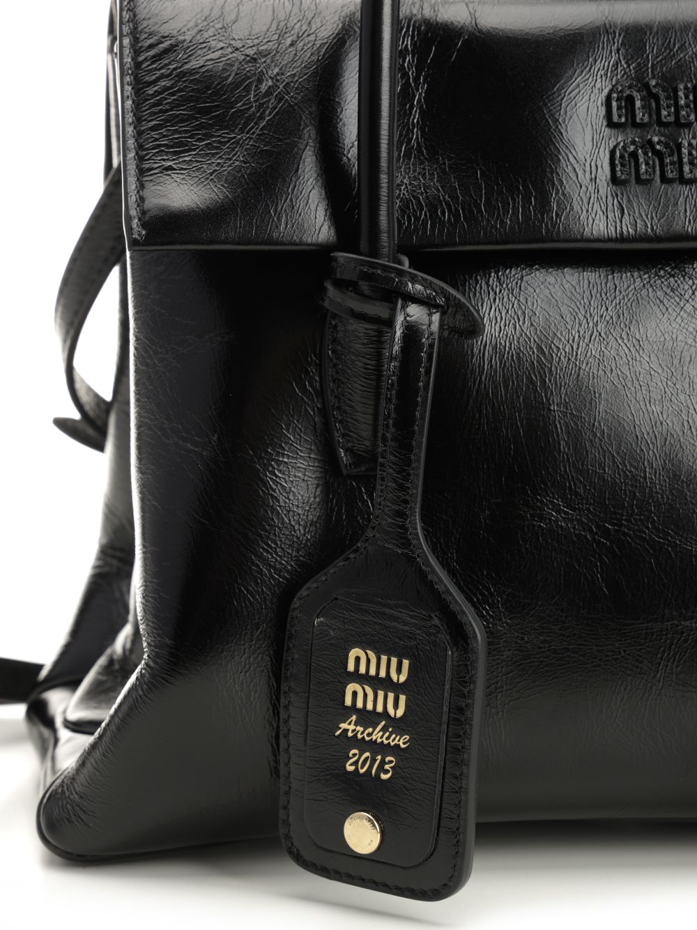 VITELO SHINE HAND BAG 5BA302VOWOUS0F0002 (MIU MIU / ハンドバッグ・ショルダーバッグ ) | MIU MIU (ミュウミュウ)(5)