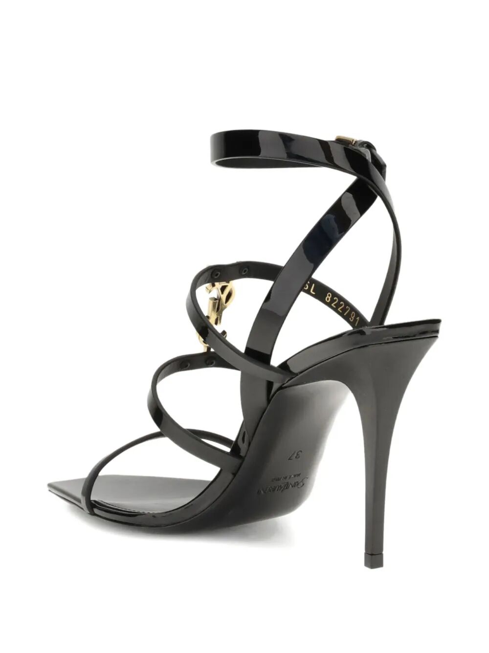 CASSANDRA PATENT LEATHER MULTI-STRAP SANDALS 8227911TVDD1000 (Saint Laurent / サンダル ) | Saint Laurent (サンローラン)(2)