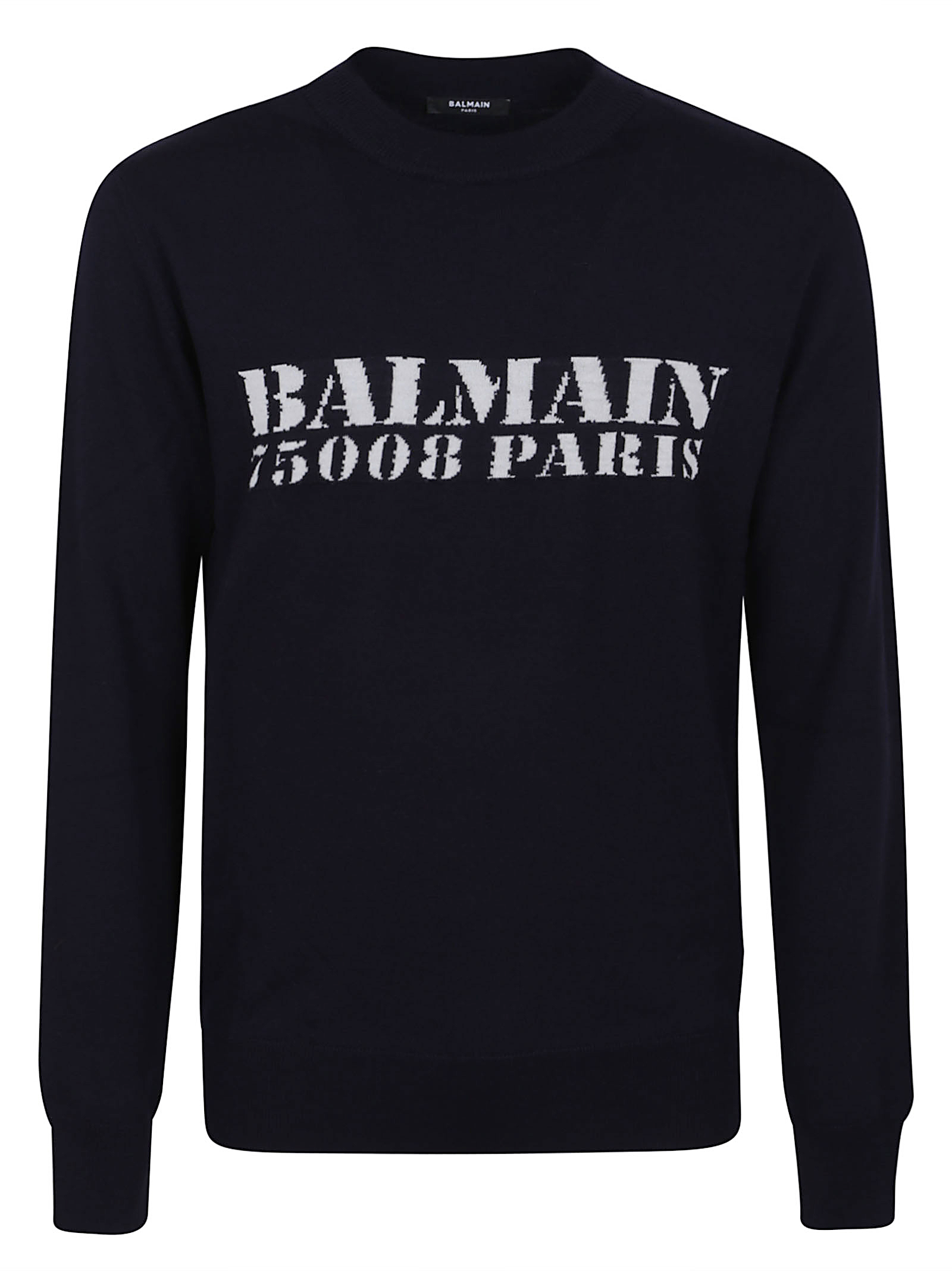 BALMAIN BIG STAMP KNIT SWEATER FH1KD000KI84SAJ (Balmain / ニット・セーター・カーディガン ) | Balmain (バルマン)