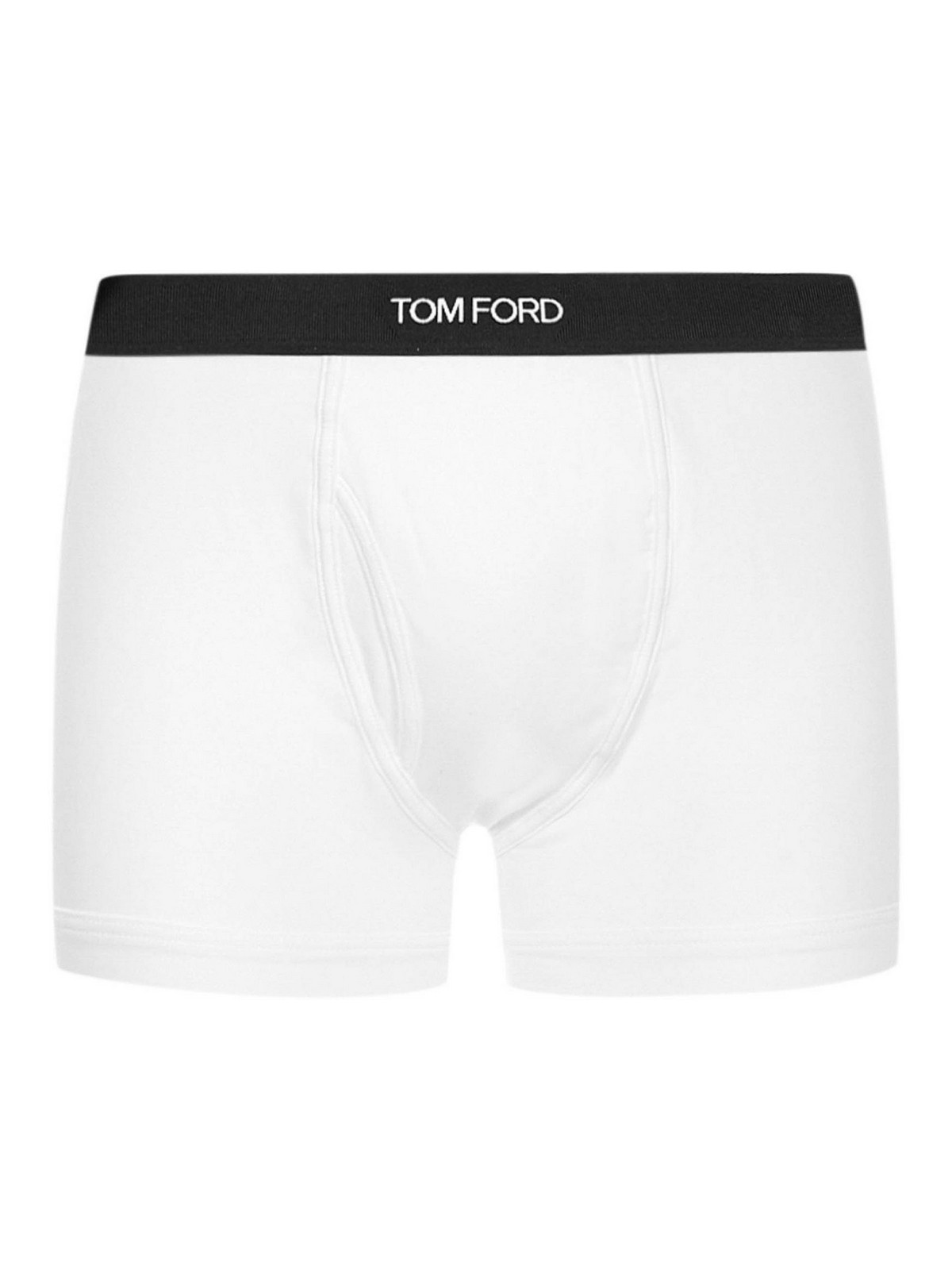 White Boxer Brief In Stretch Cotton Blend T4LC31410100 (TOM FORD / スイムウェア ) | TOM FORD (トムフォード)
