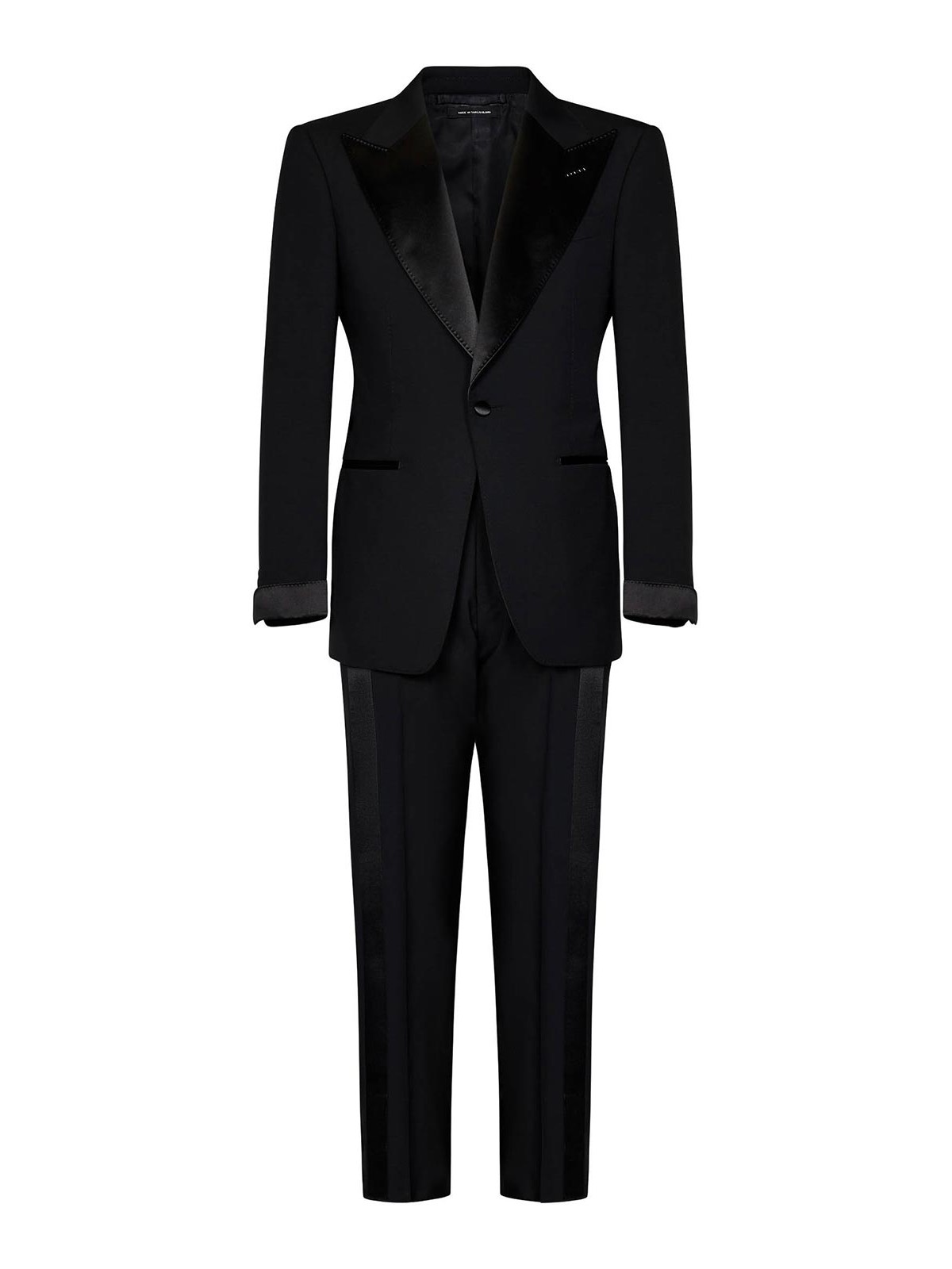 Black Cool Wool Groom Tuxedo Suit 2EAPQ1WOS02LB999 (TOM FORD / スーツ ) | TOM FORD (トムフォード)