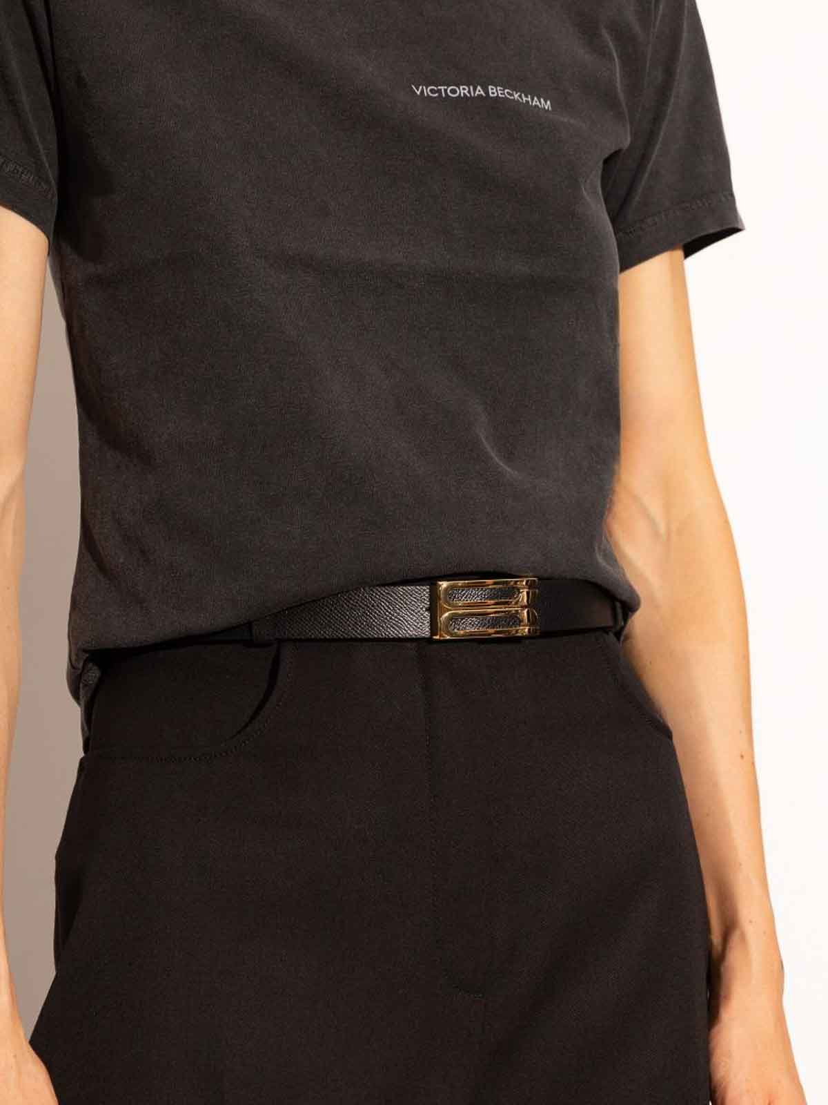 Frame Belt Black Grained Calfskin Belt 1424ABL005954A1 (VICTORIA BECKHAM / ベルト・サスペンダー ) | VICTORIA BECKHAM (ヴィクトリア ベッカム)(1)