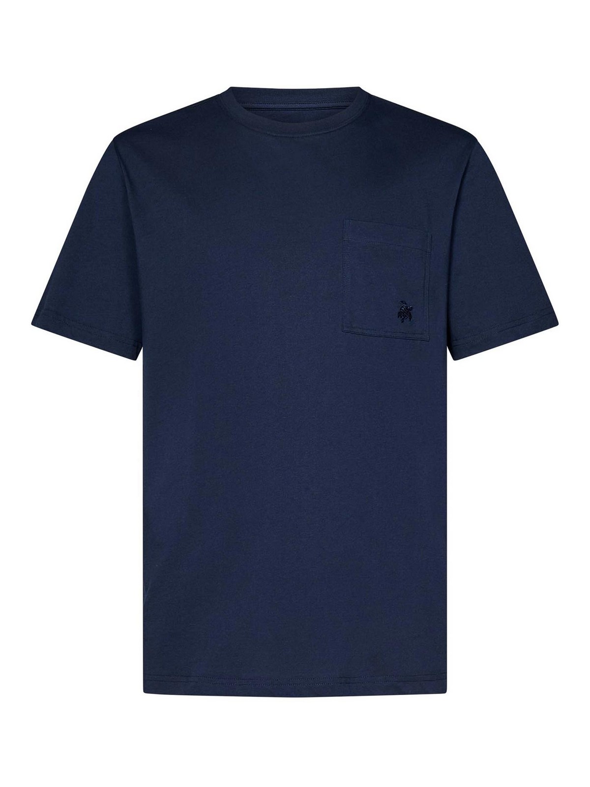 Blue Organic Cotton Jersey Crewneck T-Shirt TITANU0P00N390 (VILEBREQUIN / Tシャツ・カットソー ) | VILEBREQUIN (ヴィルブレクイン)