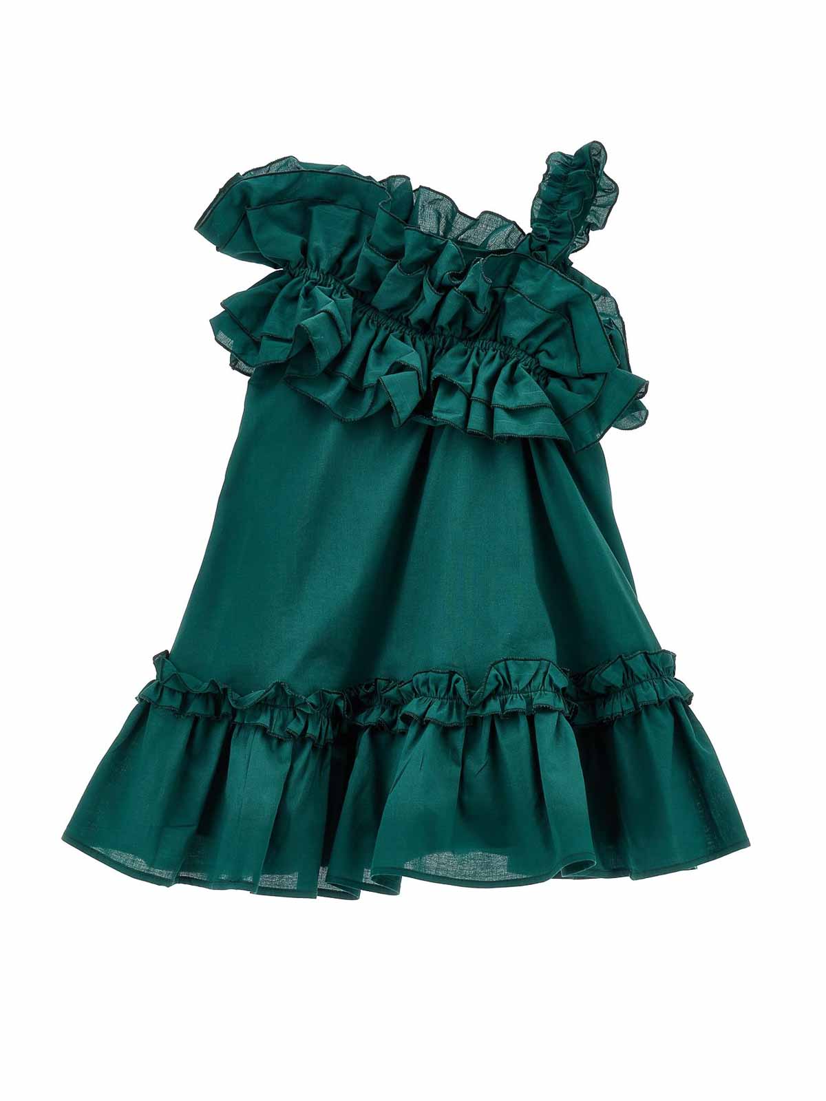 Monospalla Mussola Silk hand dress 17C90731030087 (MONNALISA / ワンピース・ドレス・オールインワン ) | MONNALISA (モナリザ)(1)