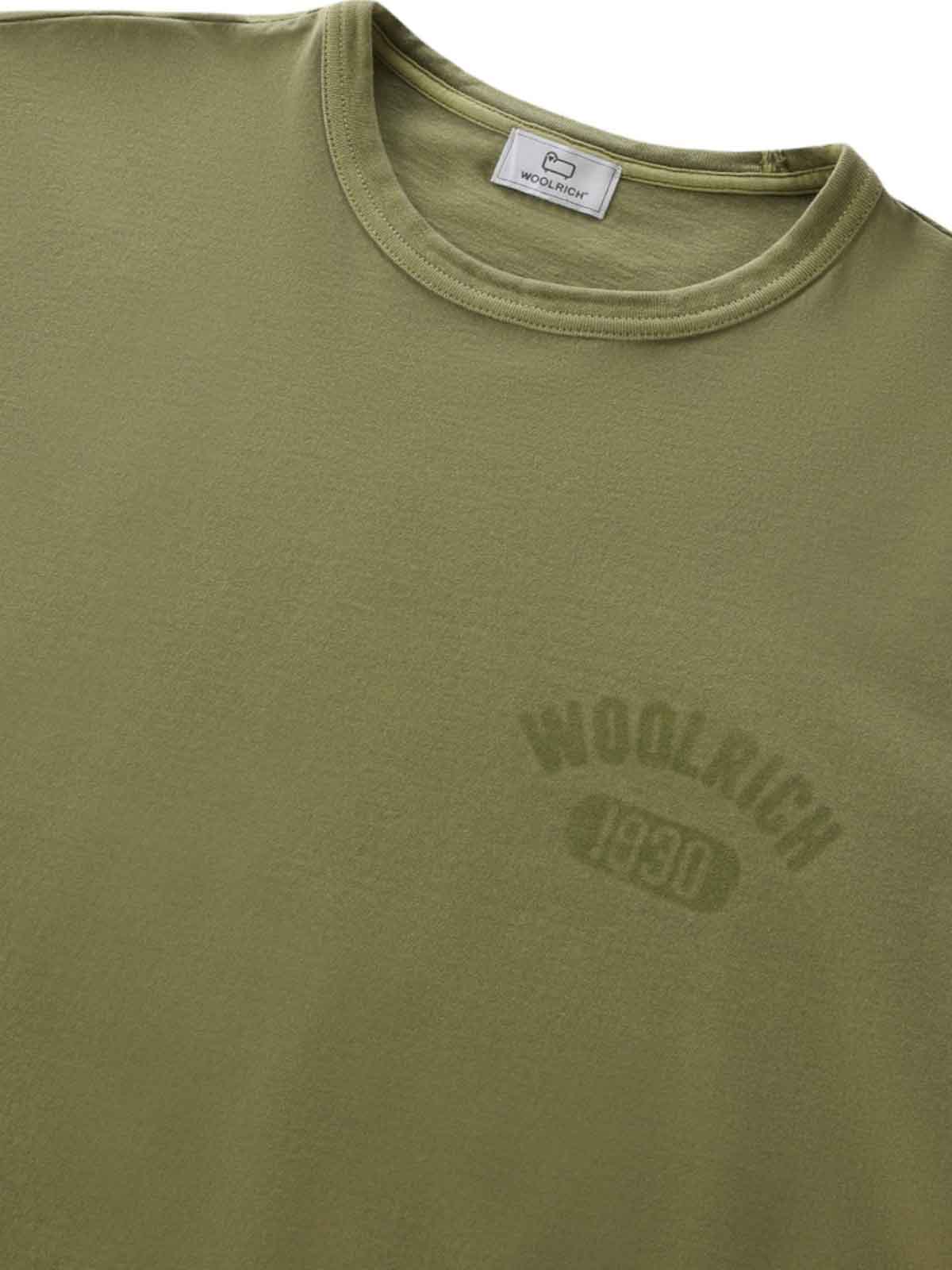Olive green crewing t-shirt CFWOTE0126MRUT37096178 (WOOLRICH / Tシャツ・カットソー ) | WOOLRICH (ウールリッチ)(1)