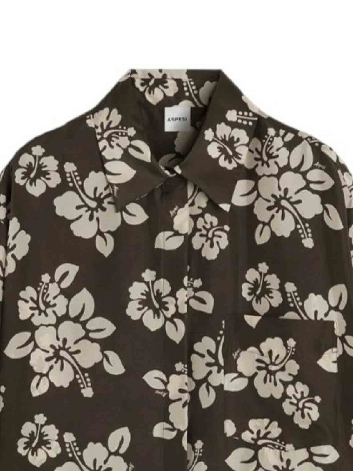 Silk women's shirt G5483M27864237 (ASPESI / シャツ・ブラウス ) | ASPESI (アスペジ)(1)