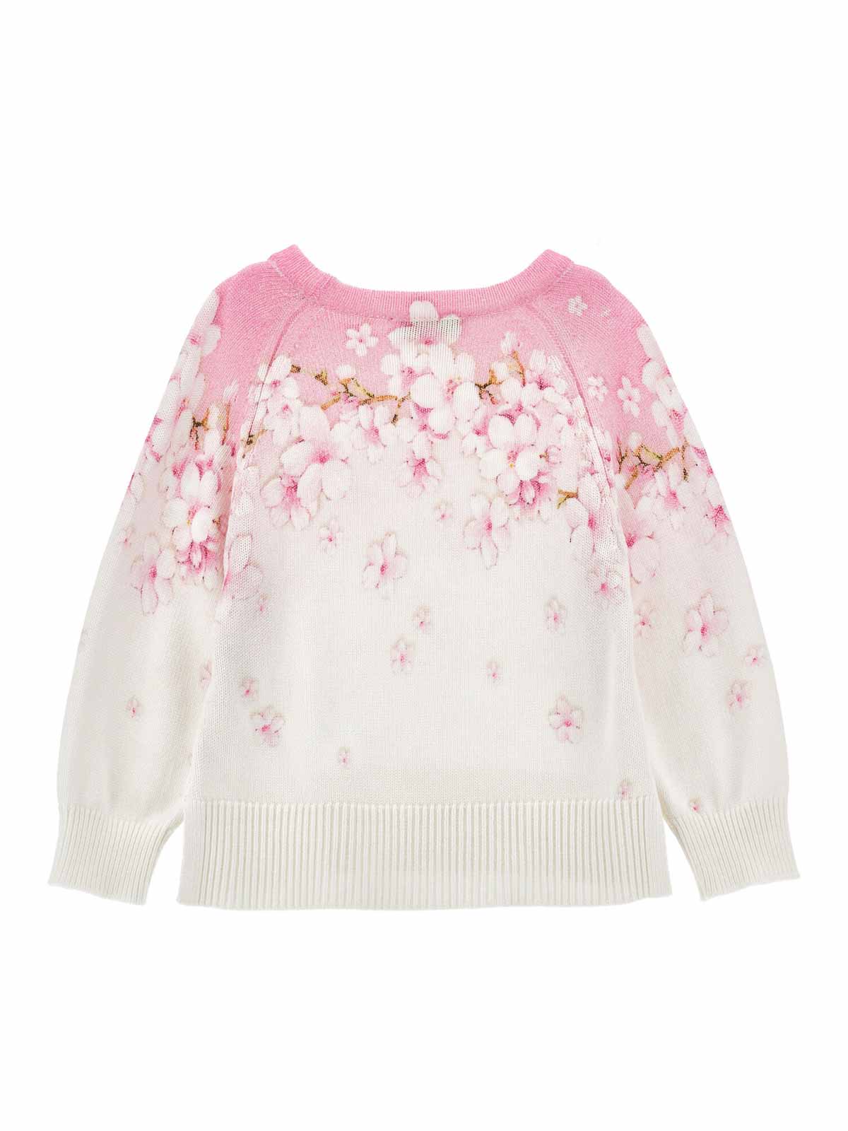 Pull Fiori Di Pesco Cotto Cotton Viscosa 19E62157860090 (MONNALISA / ニット・セーター・カーディガン ) | MONNALISA (モナリザ)(1)