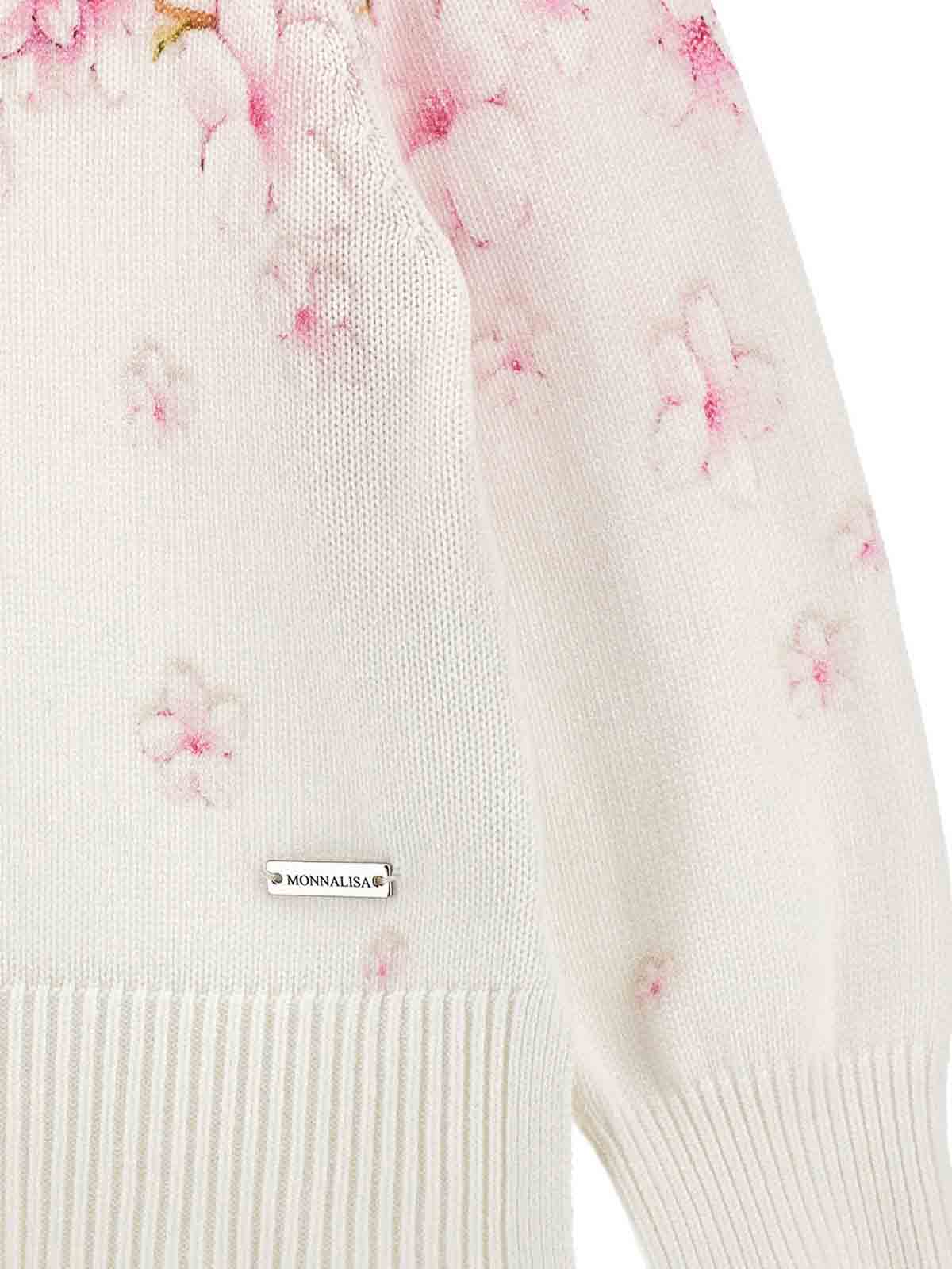 Pull Fiori Di Pesco Cotto Cotton Viscosa 19E62157860090 (MONNALISA / ニット・セーター・カーディガン ) | MONNALISA (モナリザ)(3)