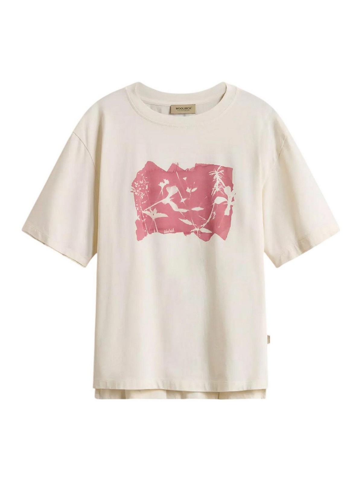Pure cotton t-shirt with printing CFWWTE0105FRUT38558898 (WOOLRICH / Tシャツ・カットソー ) | WOOLRICH (ウールリッチ)
