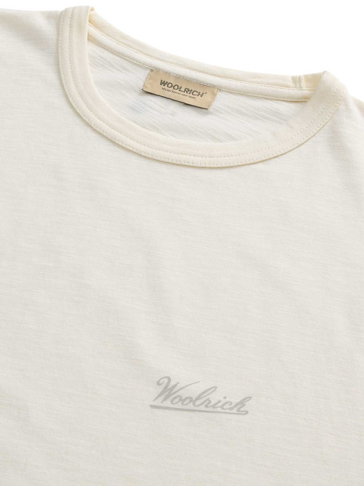 Slub T-Shirt In Jersey Di Cotone Fiammato CFWOTE0161MRUT40618887 (WOOLRICH / Tシャツ・カットソー ) | WOOLRICH (ウールリッチ)(2)