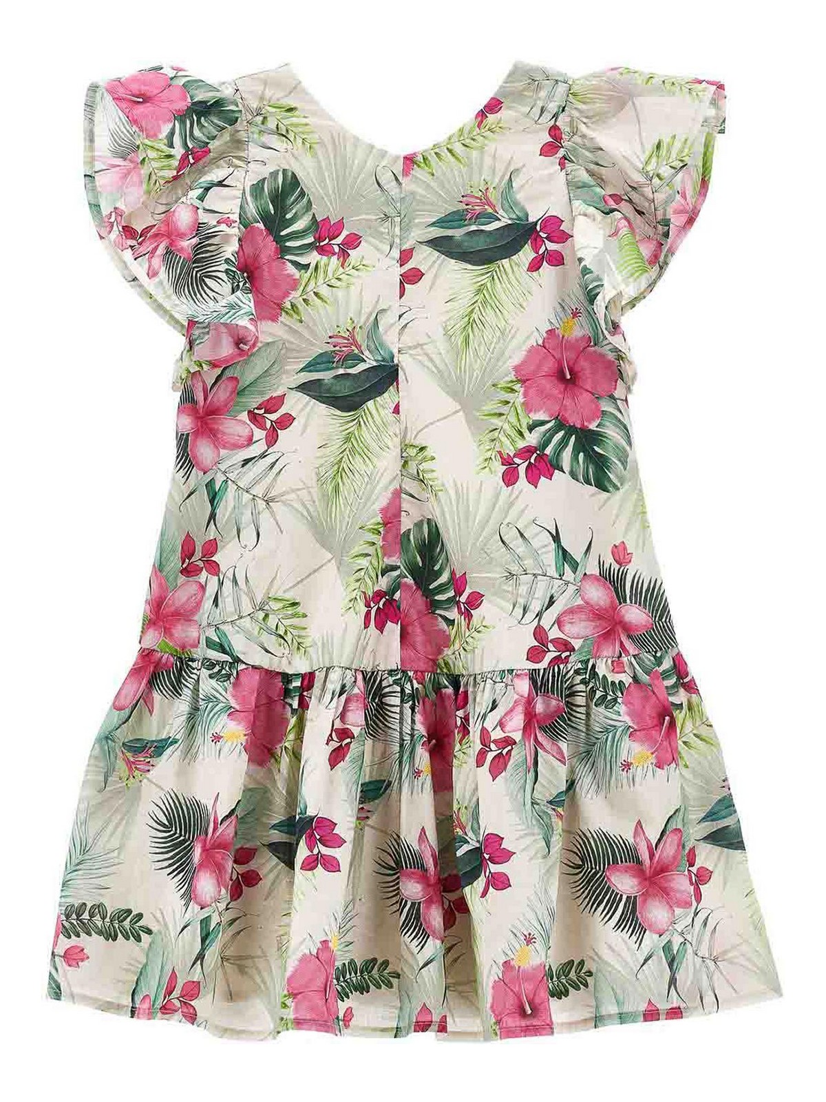 Dress with gala Mussola st Junns 41C91336030003 (MONNALISA / ワンピース・ドレス・オールインワン ) | MONNALISA (モナリザ)