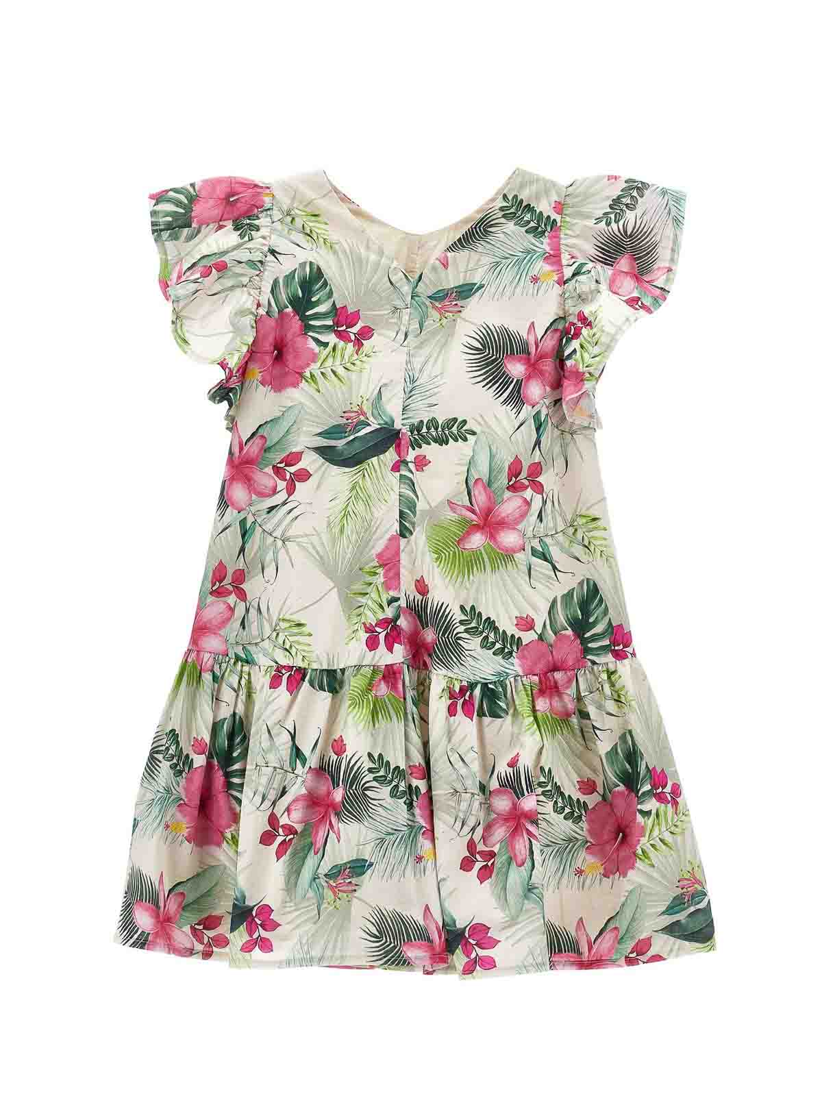 Dress with gala Mussola st Junns 41C91336030003 (MONNALISA / ワンピース・ドレス・オールインワン ) | MONNALISA (モナリザ)(1)