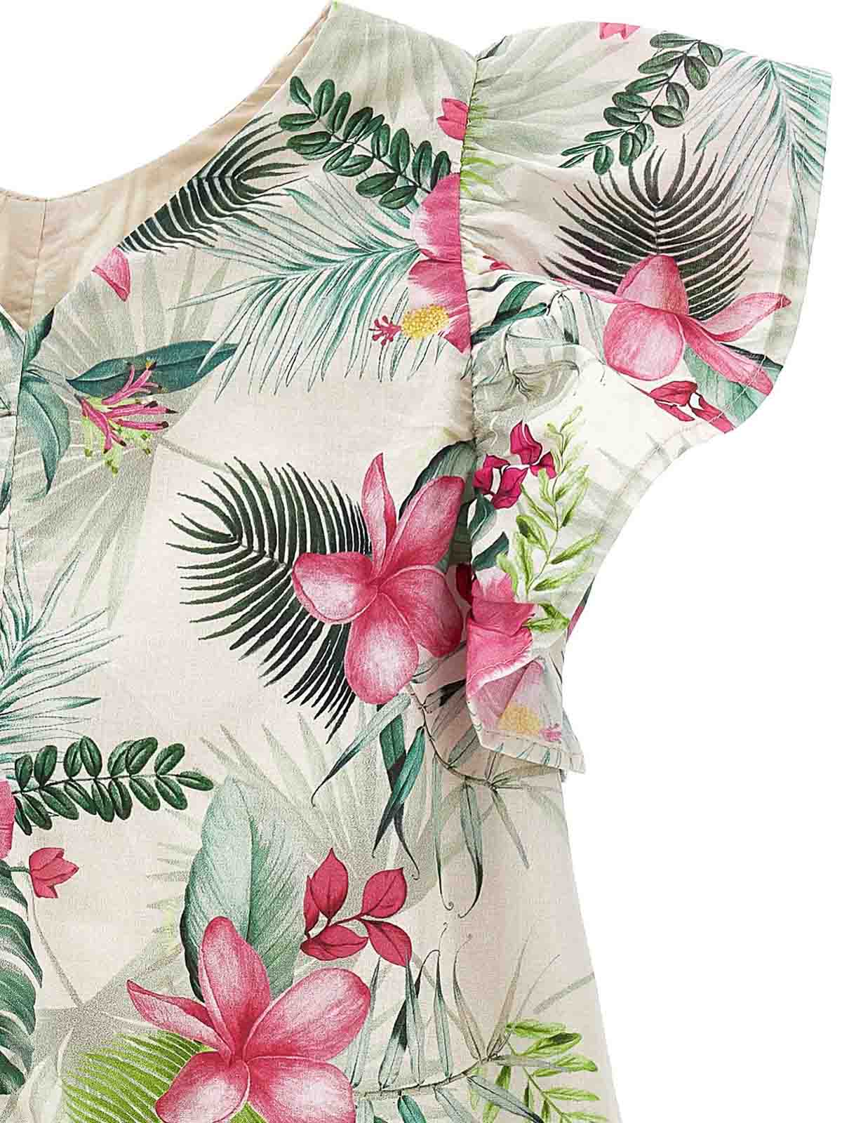 Dress with gala Mussola st Junns 41C91336030003 (MONNALISA / ワンピース・ドレス・オールインワン ) | MONNALISA (モナリザ)(3)