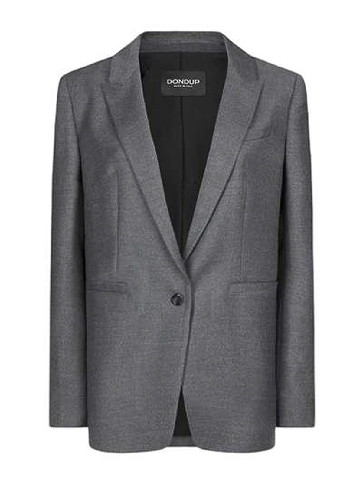 Single -cup gray blazer DJ524WS0105DXXX979 (DONDUP / ブレザー・ジャケット ) | DONDUP (ドンダップ)