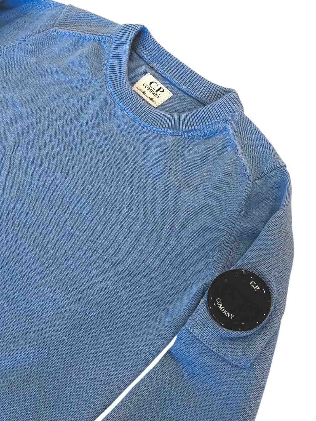 HIGHLUM BLUE PULLOVER WITH LOGO on the sleeve CUW00FLHE6240532 (C.P. Company / ニット・セーター・カーディガン ) | C.P. Company (シーピーカンパニー)(2)