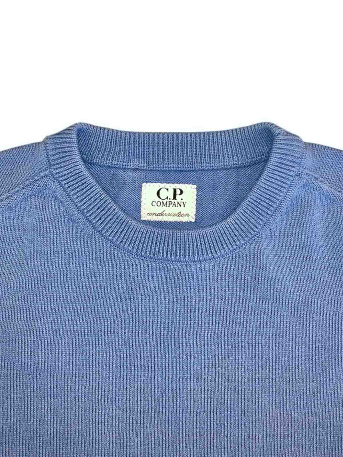 HIGHLUM BLUE PULLOVER WITH LOGO on the sleeve CUW00FLHE6240532 (C.P. Company / ニット・セーター・カーディガン ) | C.P. Company (シーピーカンパニー)(3)