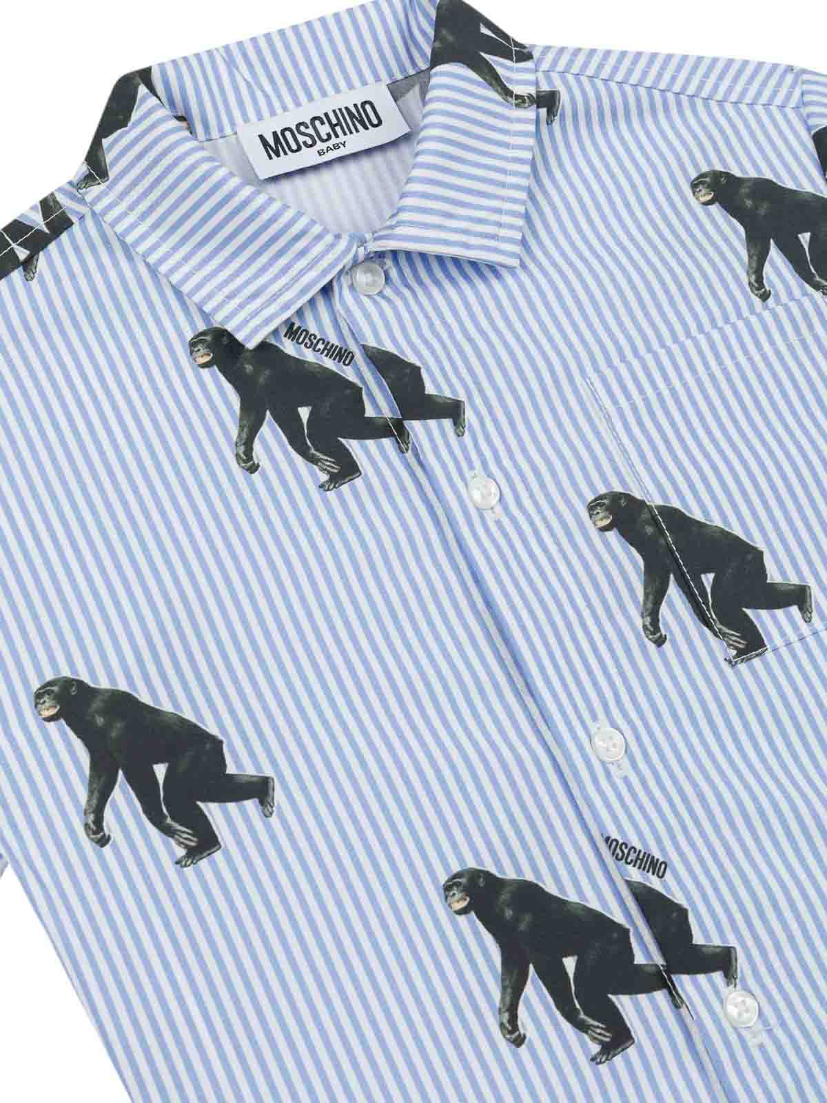 Righe poppeline shirt MUC01GLLB5284627 (MOSCHINO / シャツ・ブラウス ) | MOSCHINO (モスキーノ)(2)