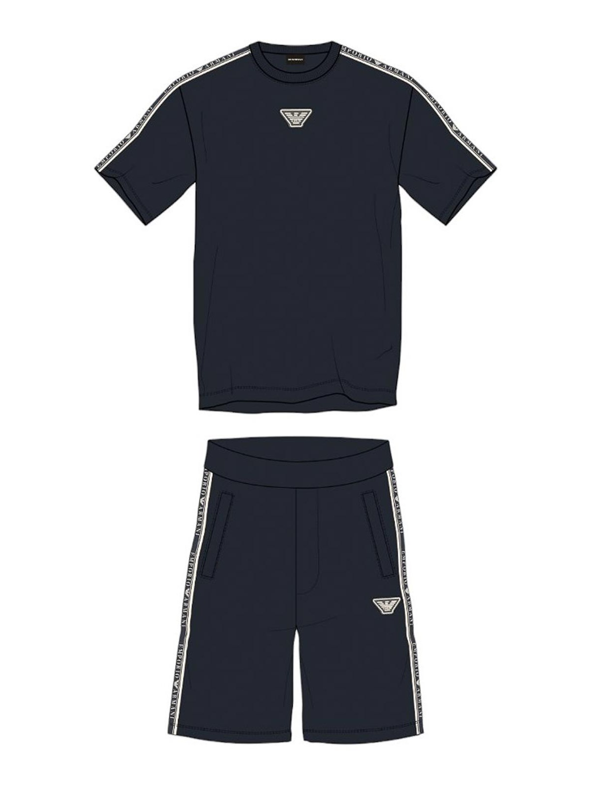 I compete 2 Pezzzi T-shirt+Bermuda 3D4VJG1JPZZ0920 (EMPORIO ARMANI / Tシャツ・カットソー ) | EMPORIO ARMANI (エンポリオ アルマーニ)