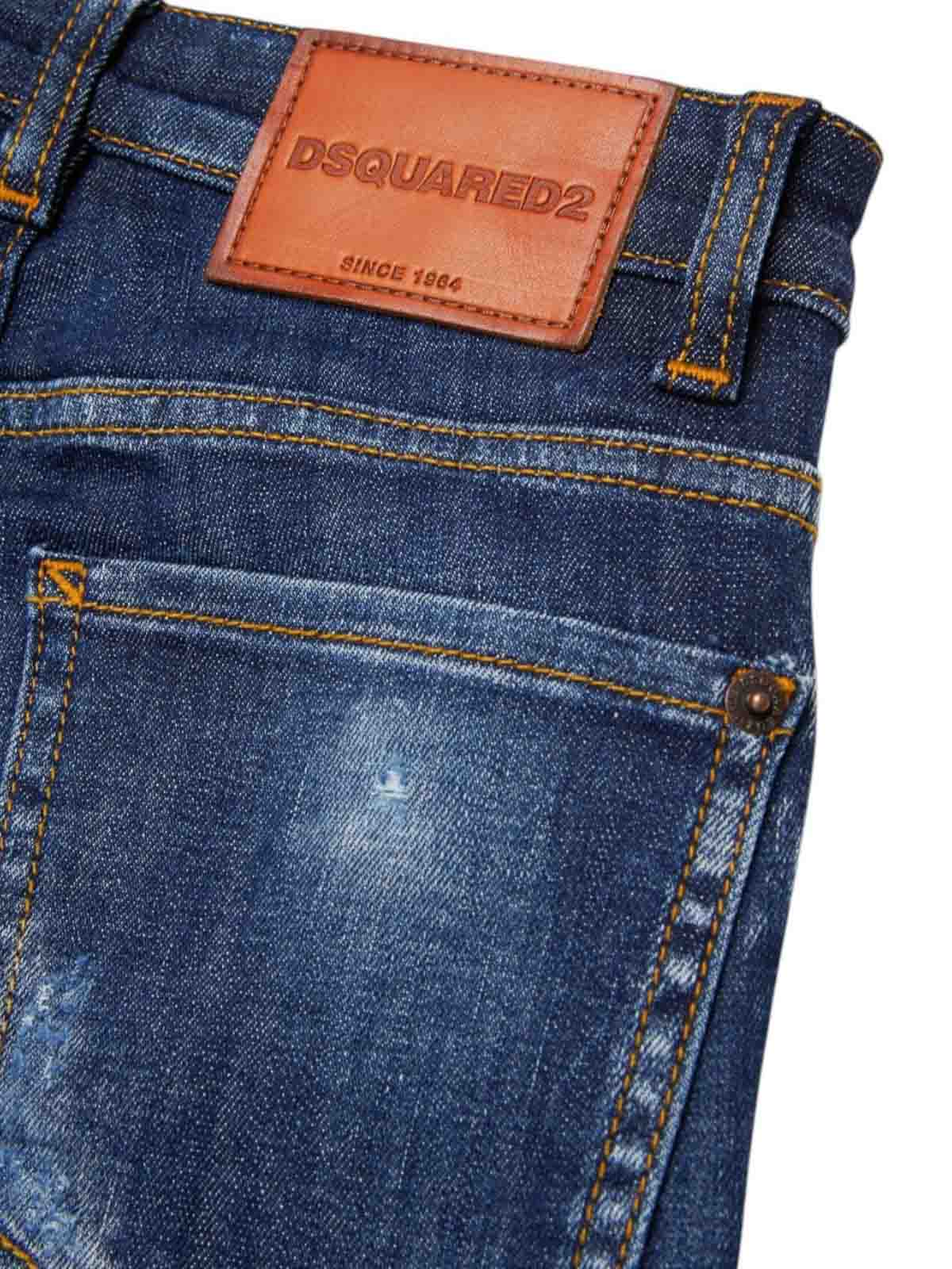 Denim jeans with tears DQ0236D0A9HDQ01 (Dsquared2 / ジーンズ ) | Dsquared2 (ディースクエアード)(3)