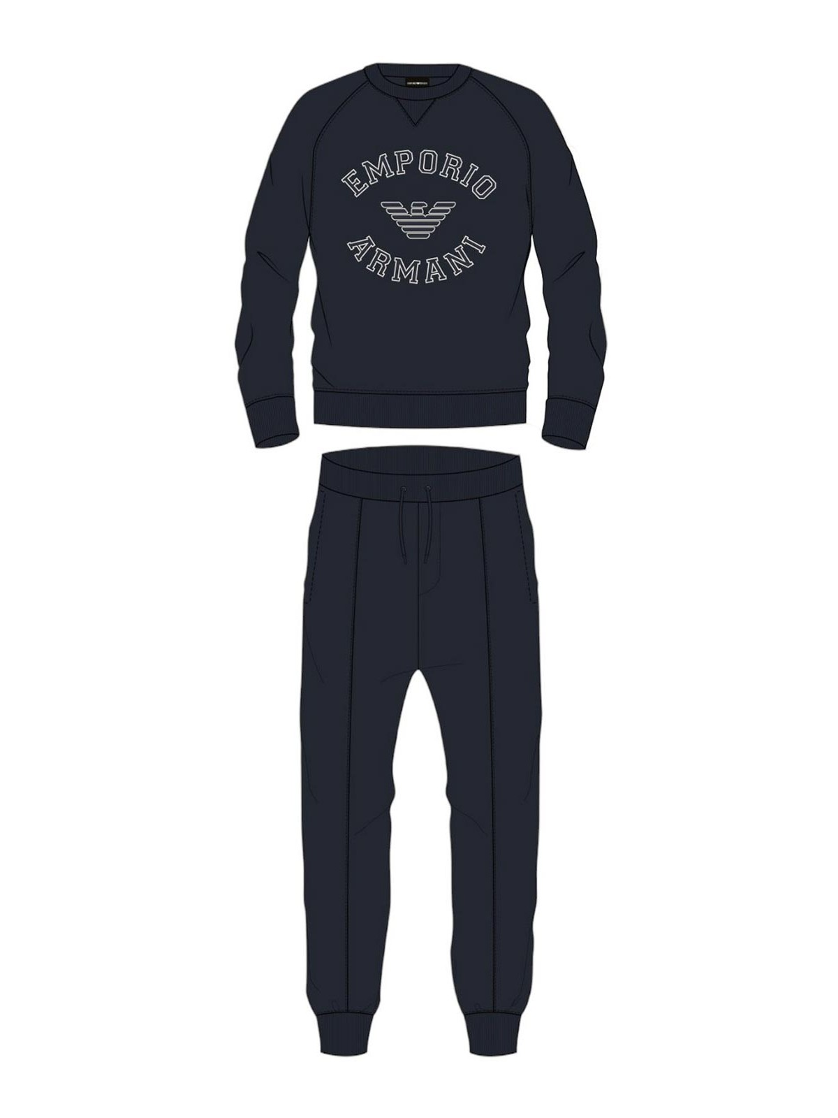 Blue sweatshirt suit 6D4VJ34J6VZ0920 (EMPORIO ARMANI / スウェット・フーディー ) | EMPORIO ARMANI (エンポリオ アルマーニ)