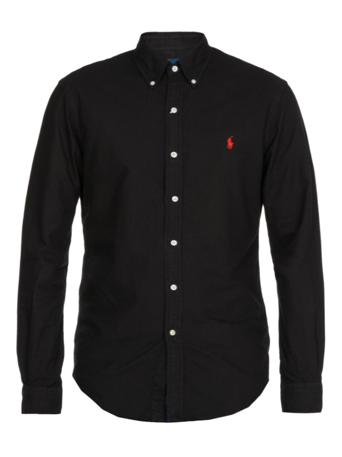 Logo button down shirt in black 710772288001 (Polo Ralph Lauren / シャツ・ブラウス ) | Polo Ralph Lauren (ポロ ラルフ ローレン)