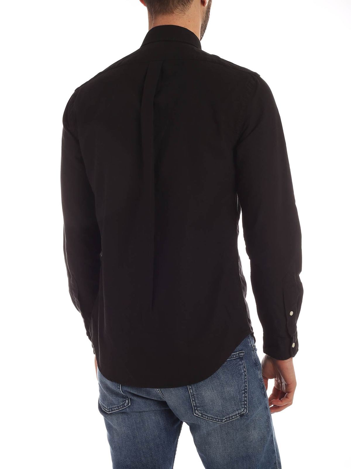 Logo button down shirt in black 710772288001 (Polo Ralph Lauren / シャツ・ブラウス ) | Polo Ralph Lauren (ポロ ラルフ ローレン)(3)